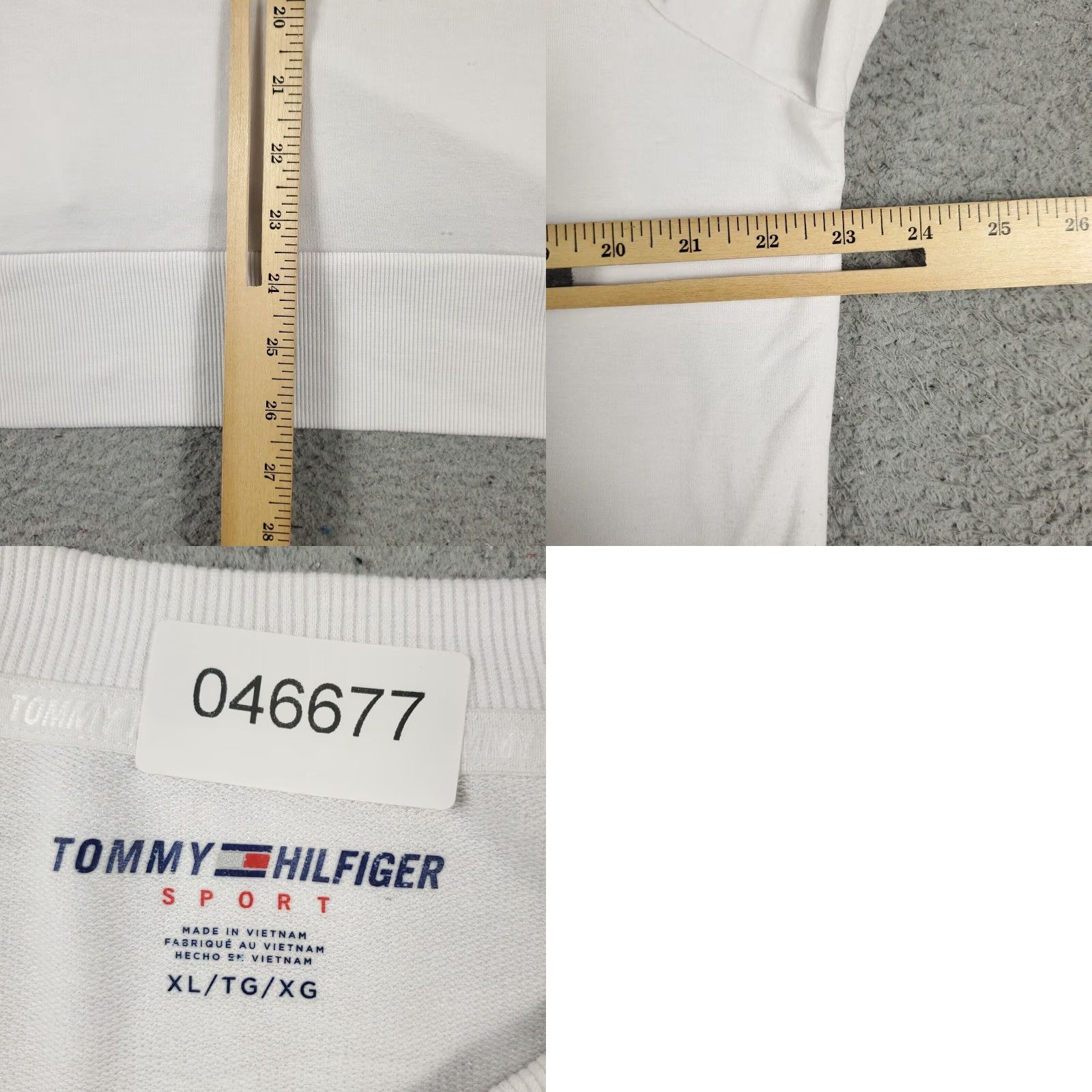Tommy Hilfiger Tommy Hilfiger Pullover Sweater Womens XL White Cotton Crew Neck Short Sleeve Regular Fit Size XL / US 12-14 / IT 48-50 - 8 Thumbnail