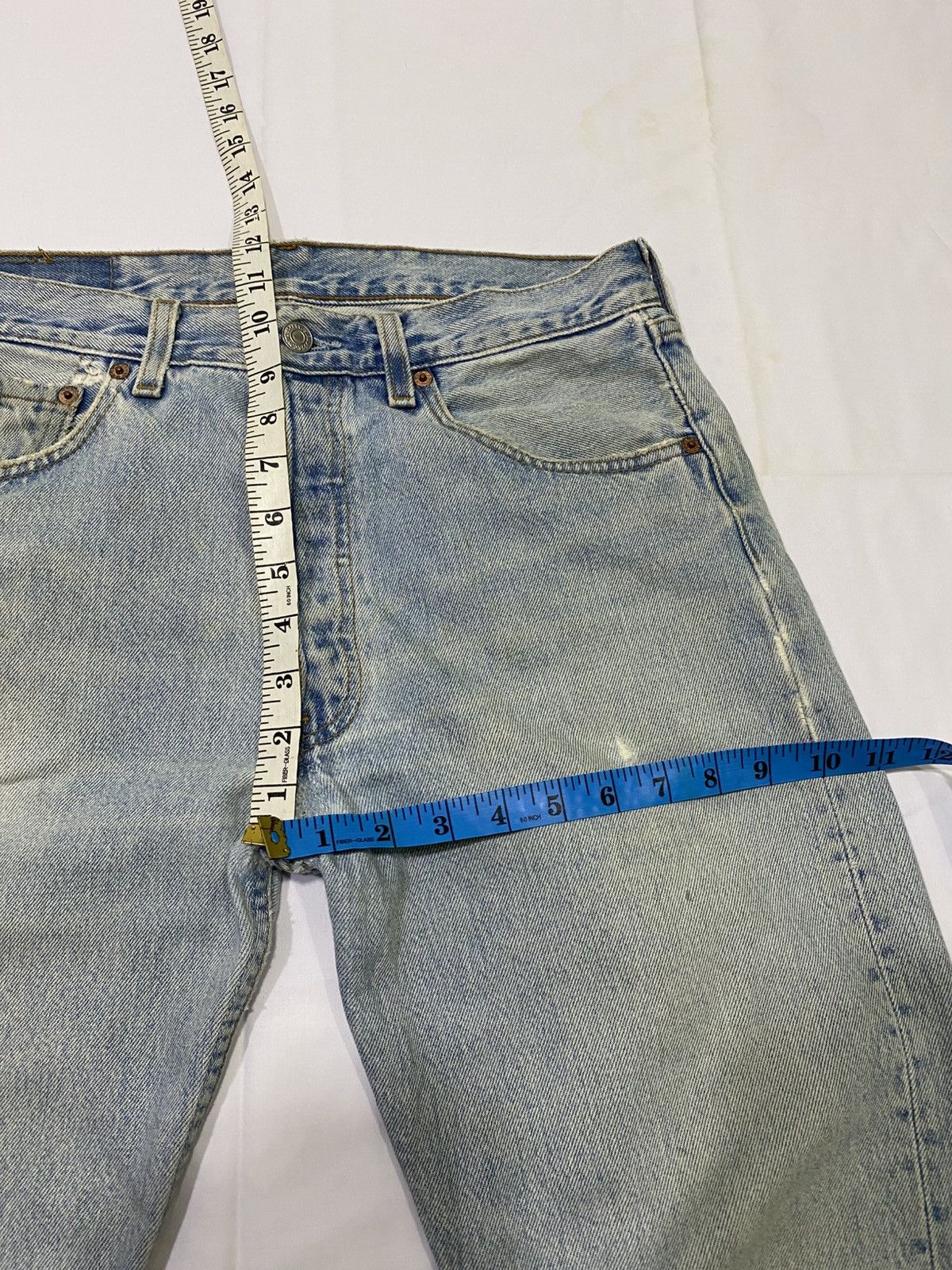 Levi's Vintage Levis 501 made in usa distressed jeans Size US 31 - 13 Thumbnail