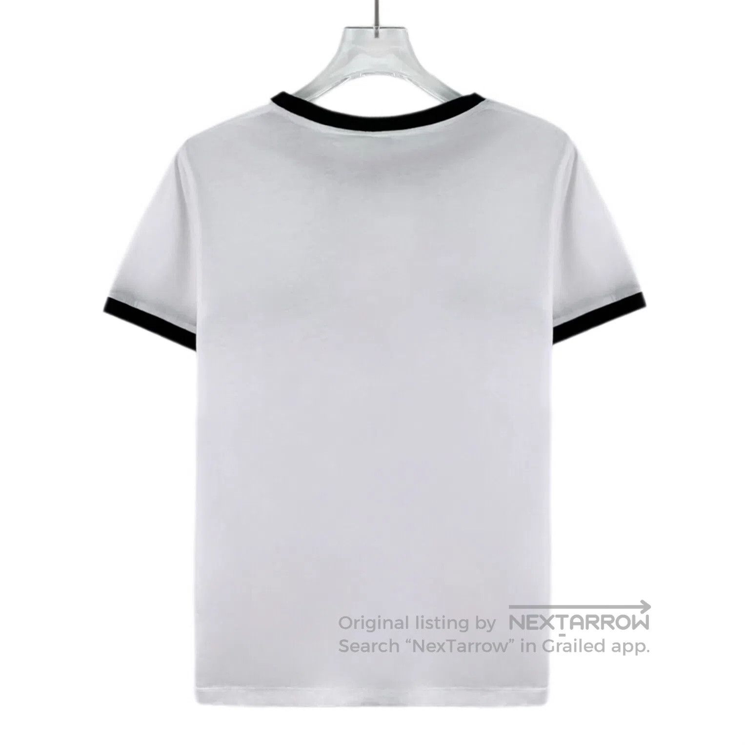 Loewe Loewe White Logo Embroidered Cotton Crew Neck Short Sleeve Size US S / EU 44-46 / 1 - 2 Thumbnail