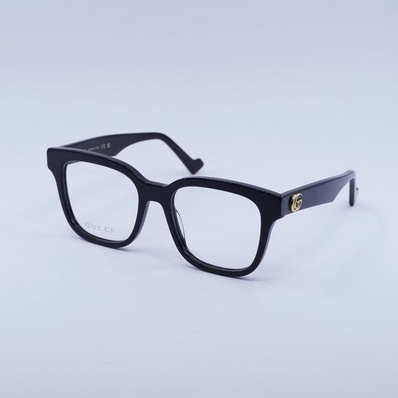 Gucci Gucci GG0958O 004 Eyeglasses Black 52mm Square Frame Size ONE SIZE - 1 Thumbnail