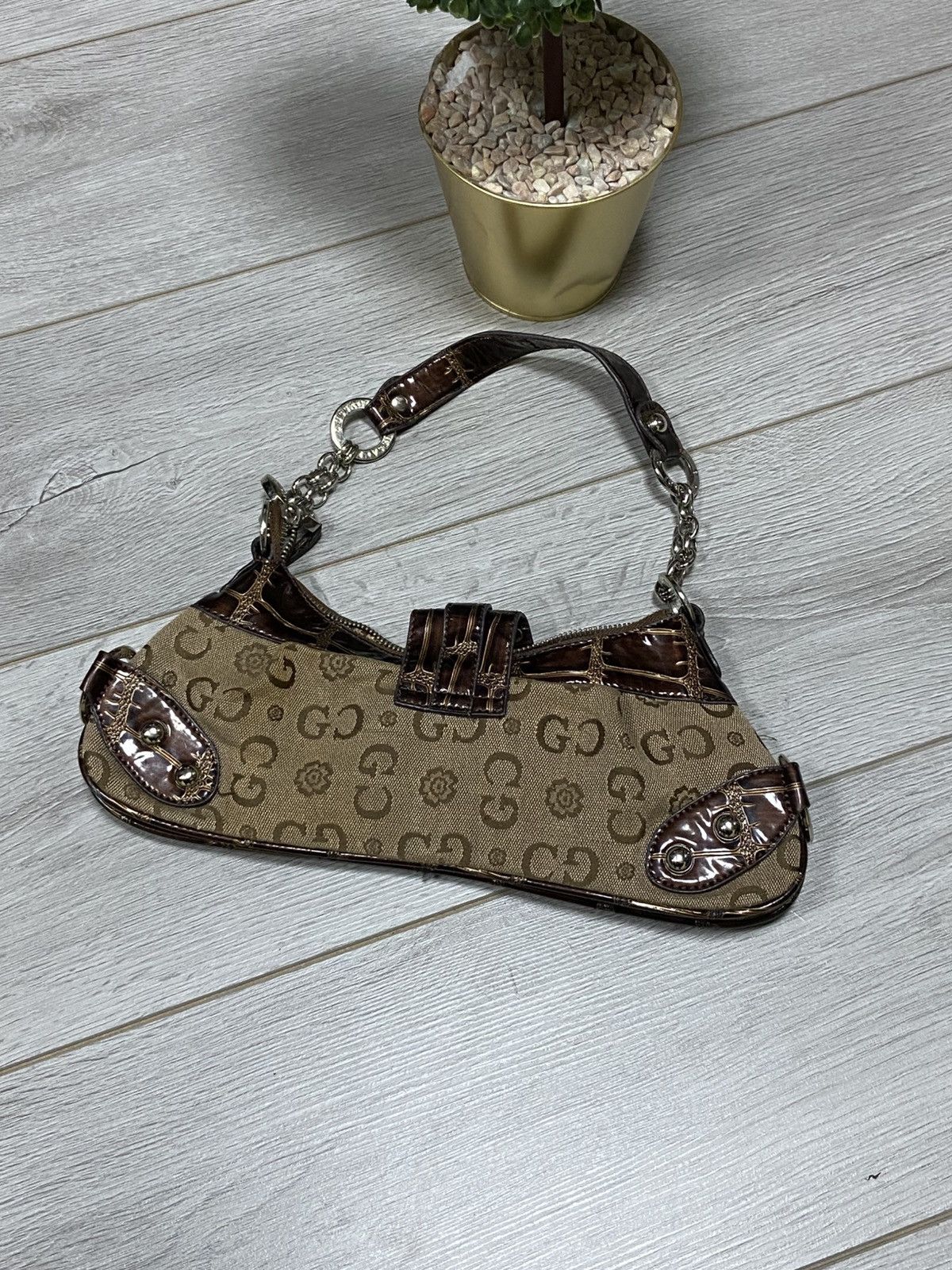 Guess Guess style vintage monogram big logo small bag Size ONE SIZE - 5 Thumbnail