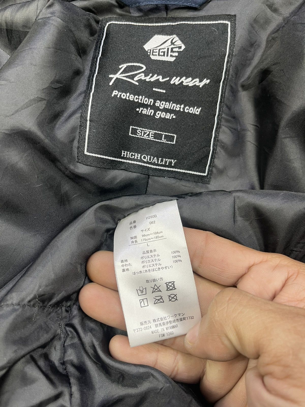 Japanese Brand Aegis Rain Wear Retroreflection Mountain Parkas Size US M / EU 48-50 / 2 - 14 Thumbnail