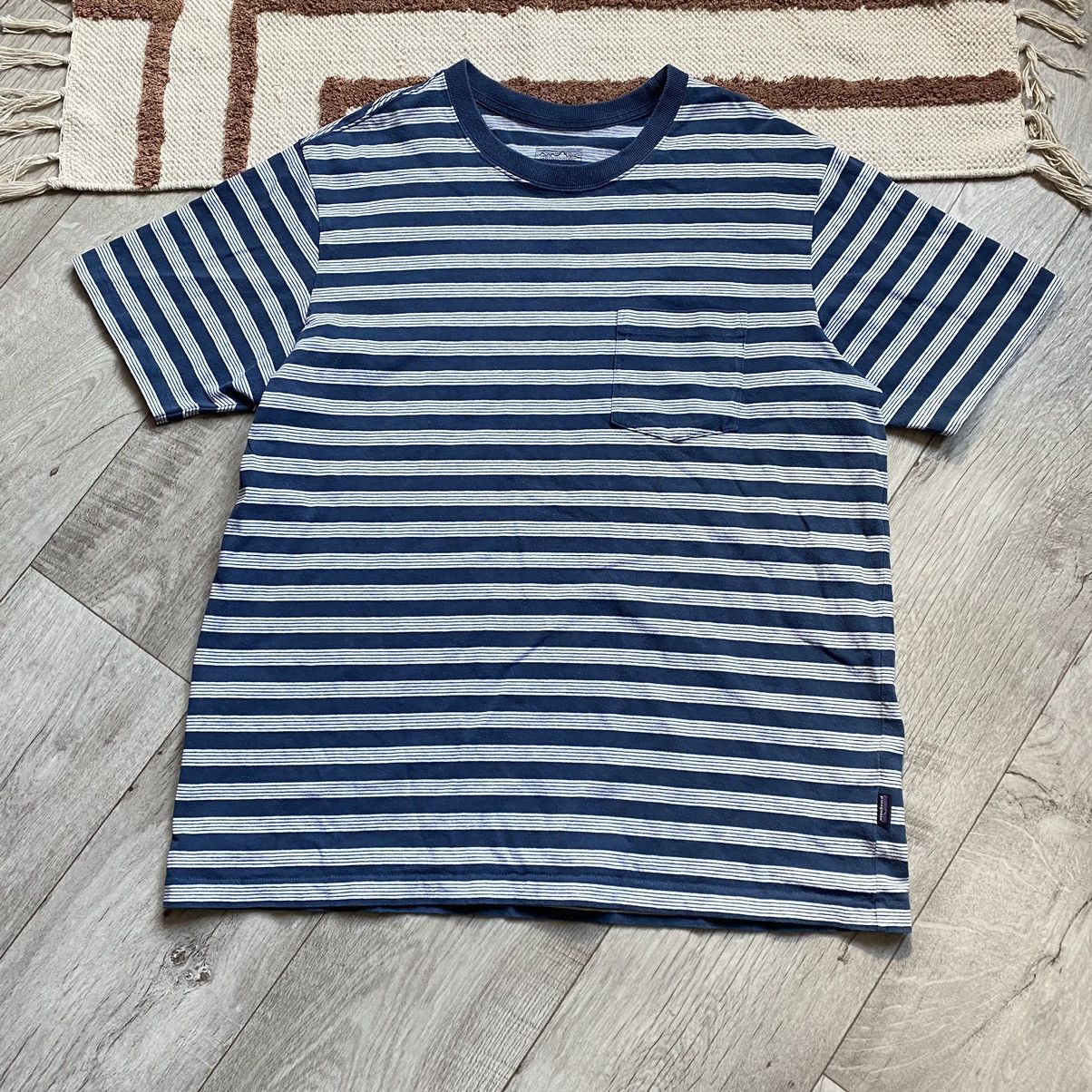 Patagonia PATAGONIA POCKET HEAVY COTTON STRIPED T SHIRT Size US XL / EU 56 / 4 - 1 Thumbnail