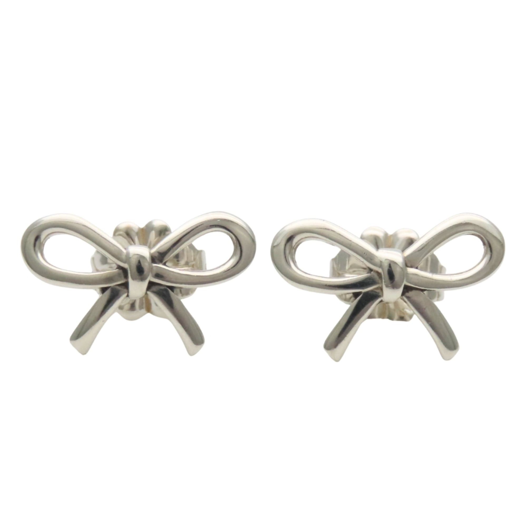 Tiffany & Co. Tiffany & Co. Ribbon Bow Earrings, Sterling Silver 925, Women's. Size ONE SIZE - 1 Thumbnail