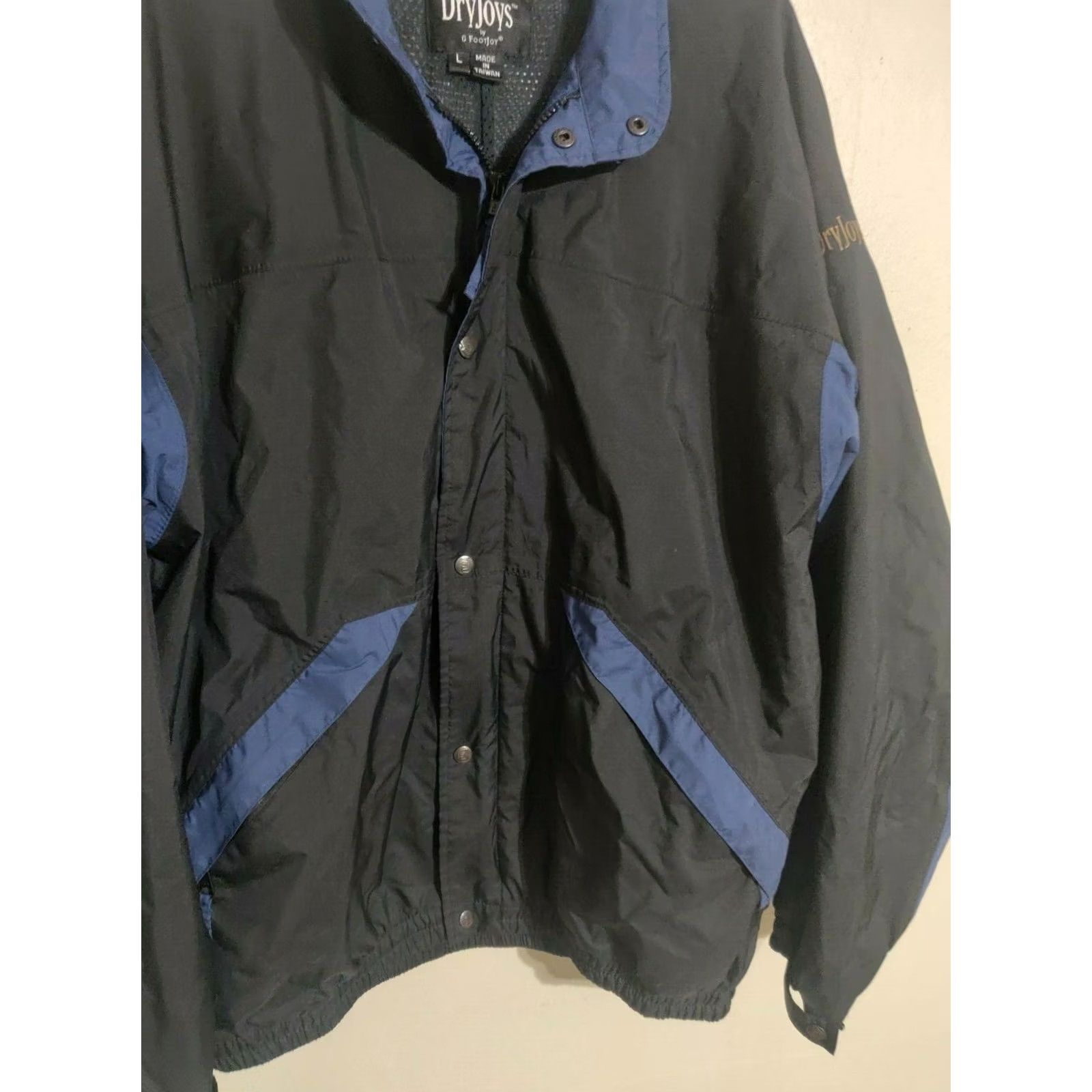 Footjoy FootJoy DryJoys FJ Golf Windbreaker Rain Jacket Blue Full Zip Men's Large L Size US L / EU 52-54 / 3 - 2 Thumbnail