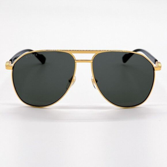 Gucci NEW GUCCI SUNGLASSES GG1220S 001 BLACK/GOLD UNISEX EYEWEAR Size ONE SIZE - 4 Thumbnail