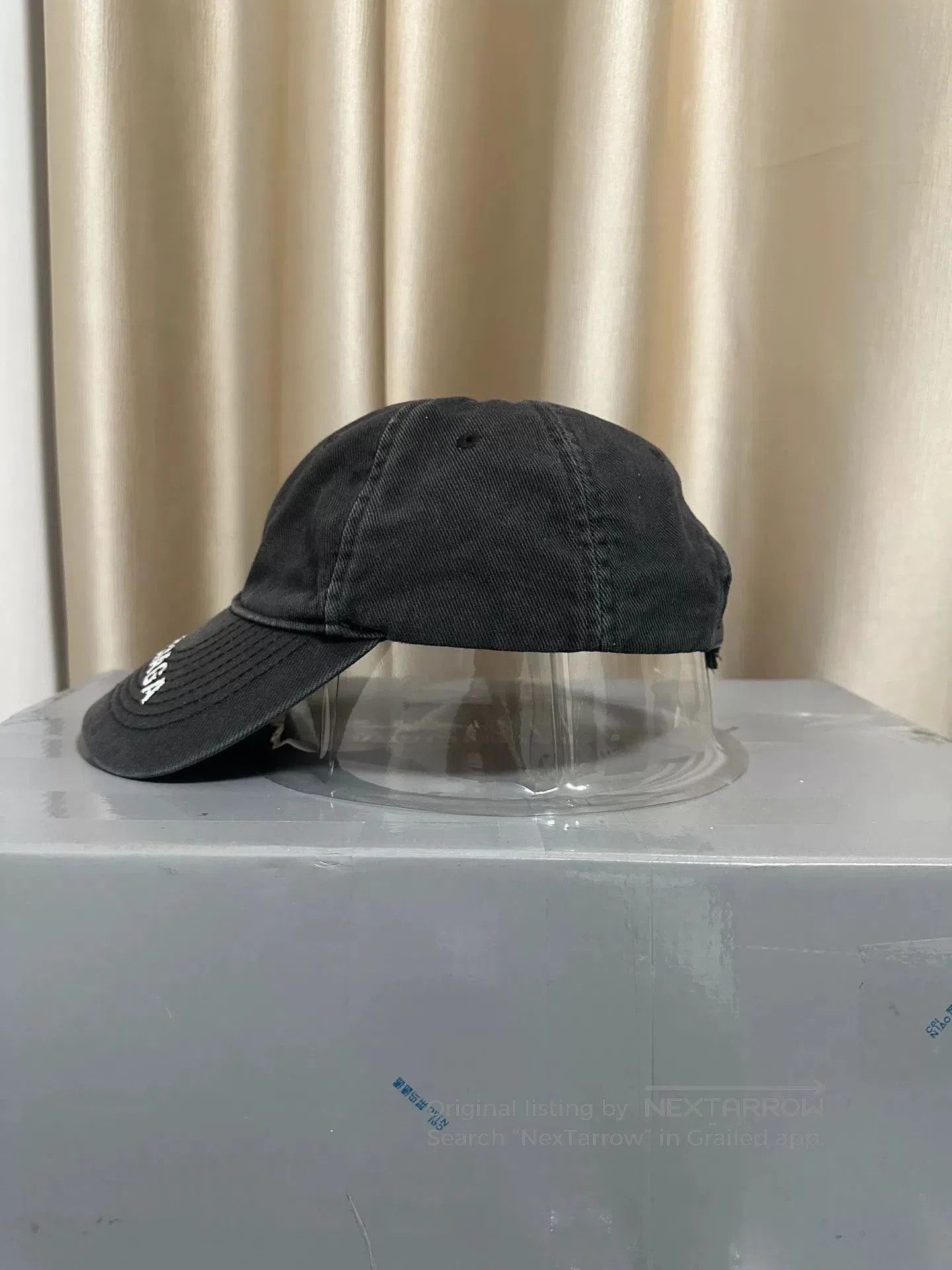 Balenciaga balenciaga logo baseball cap black grey. Size ONE SIZE - 2 Thumbnail