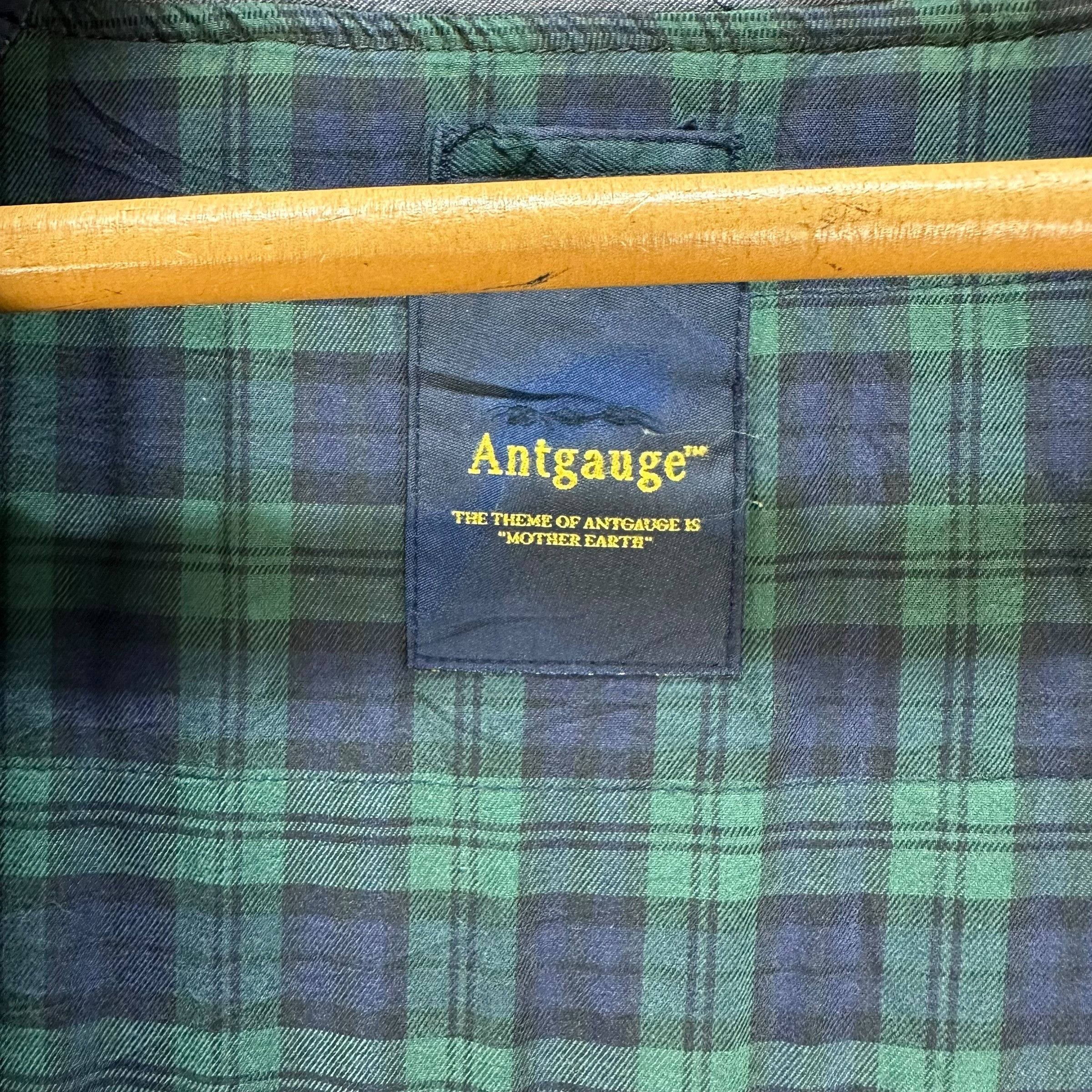 Japanese Brand ANTGAUGE Tartan Lined Fur Hooded Parka Jacket #A22-0516 Size US S / EU 44-46 / 1 - 11 Thumbnail