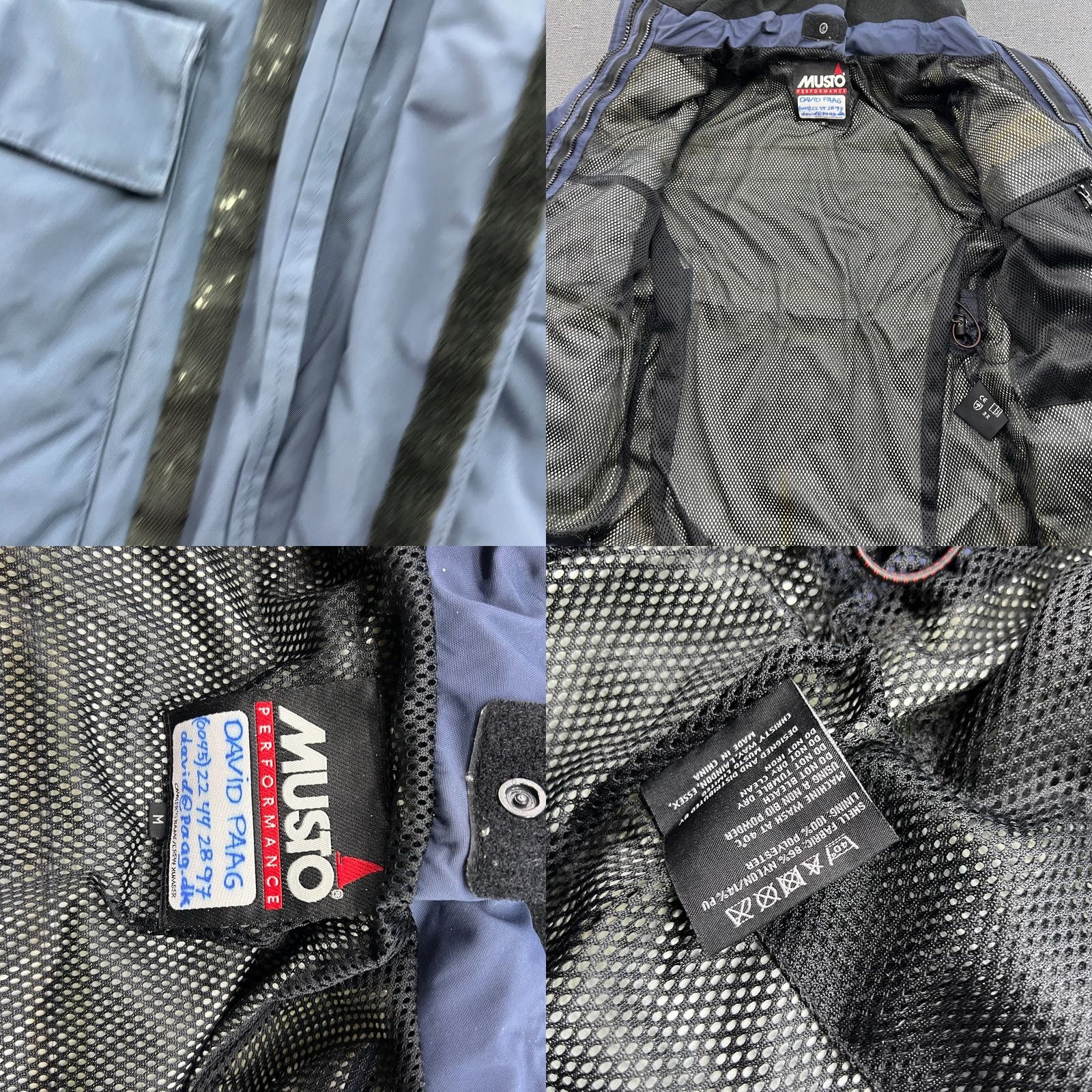 Musto Musto Performance Yachting Jacket Mens Medium Sailing Hooded Waterproof Offshore Windbreaker Quick Dry Full Zip Navy Blue Size US M / EU 48-50 / 2 - 9 Thumbnail