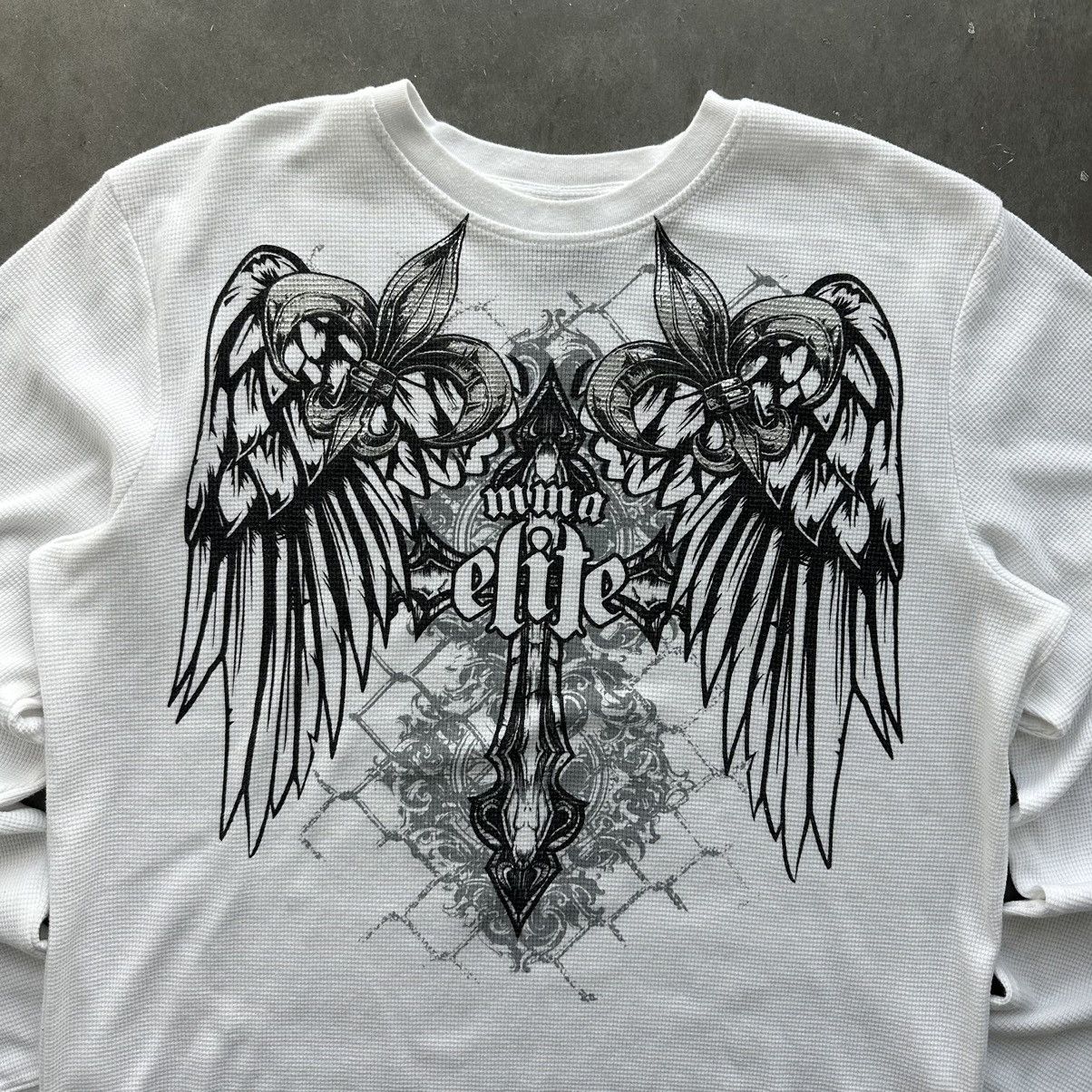 Affliction × JNCO × Vintage Crazy Vintage Y2K MMA Elite Thermal Affliction Grunge Cyber Size US XL / EU 56 / 4 - 2 Thumbnail