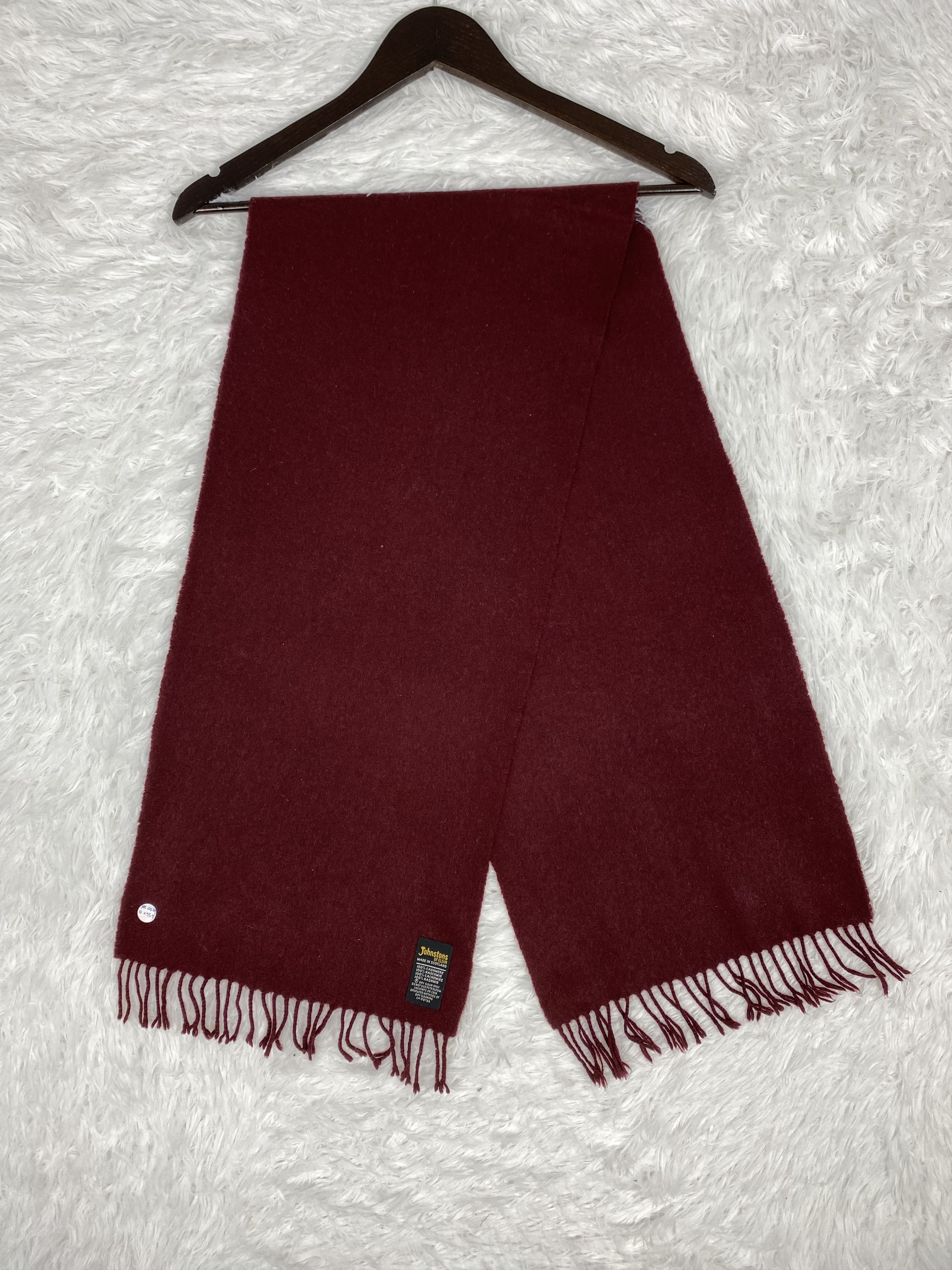 Johnstons Of Elgin Vintage Johnstons of Elgin Scarf / Muffler Neckwear PM0039 Size ONE SIZE - 1 Thumbnail
