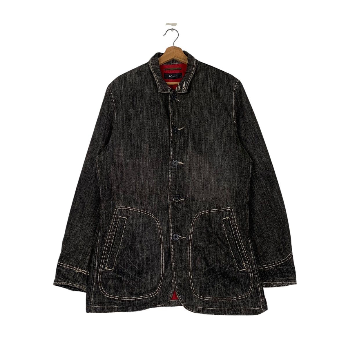 Japanese Brand Ventina Scorpion Denim Chore Jacket Size US L / EU 52-54 / 3 - 1 Thumbnail