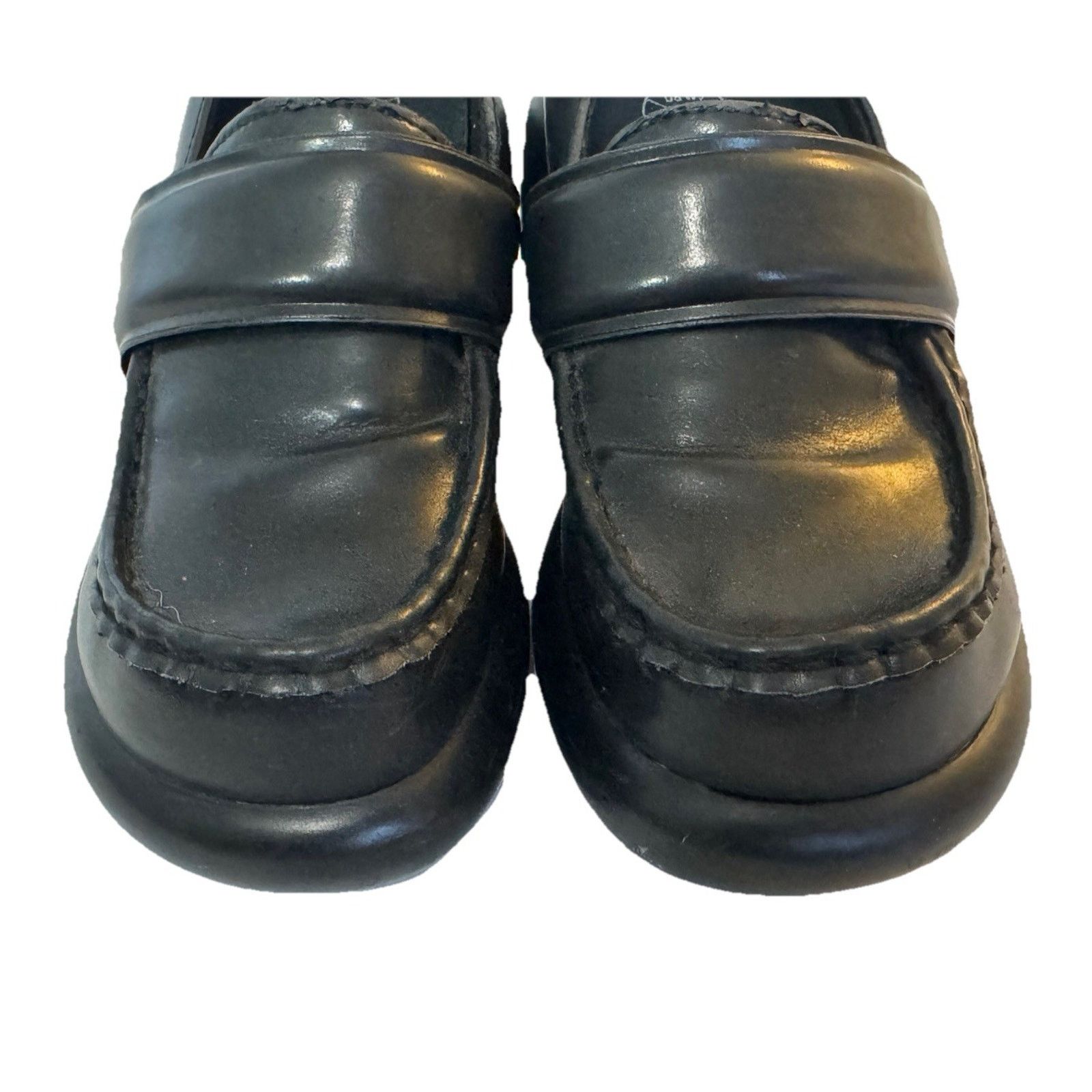 Other T.U.K. Anarchic Black Bubble Loafers Chunky Platform Heels Size US 5 / IT 35 - 4 Thumbnail