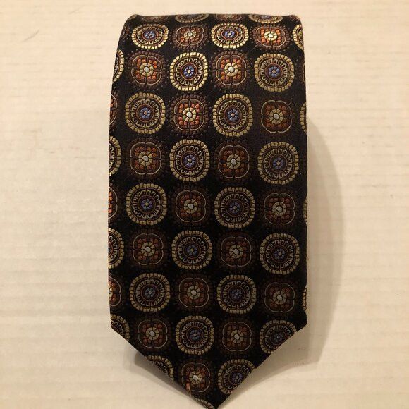 Other JZ Richards men's new black 100%silk tie 3 1/4" X 60" Size ONE SIZE - 1 Thumbnail