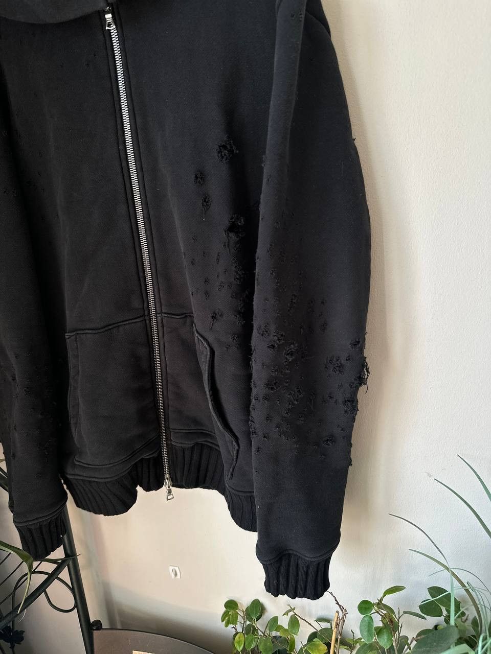 Amiri Amiri distressed zip hoodie Size US XL / EU 56 / 4 - 2 Thumbnail