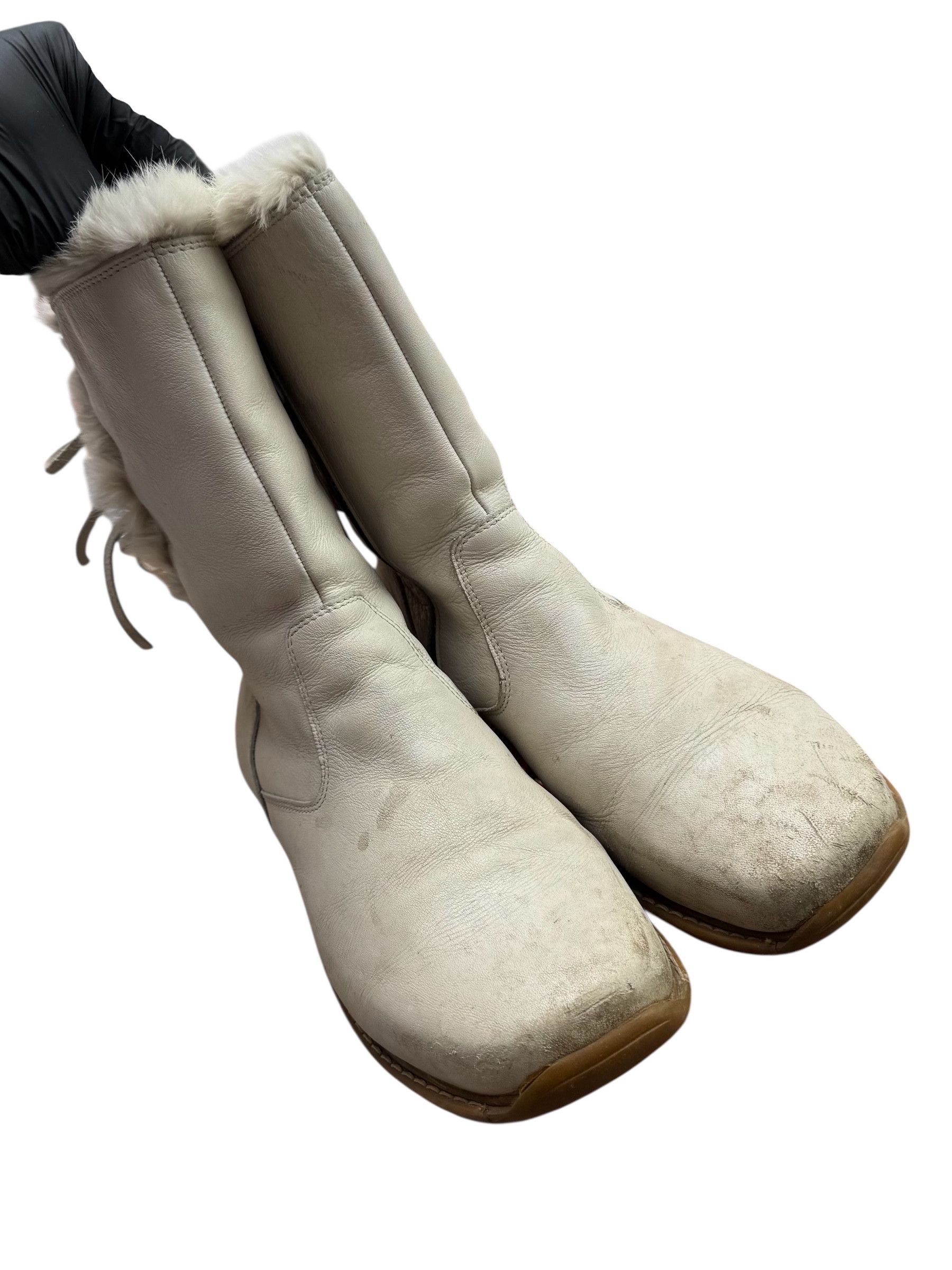 Vintage Leather Boots From The 90's (V50) Size US 11 / IT 41 - 4 Thumbnail