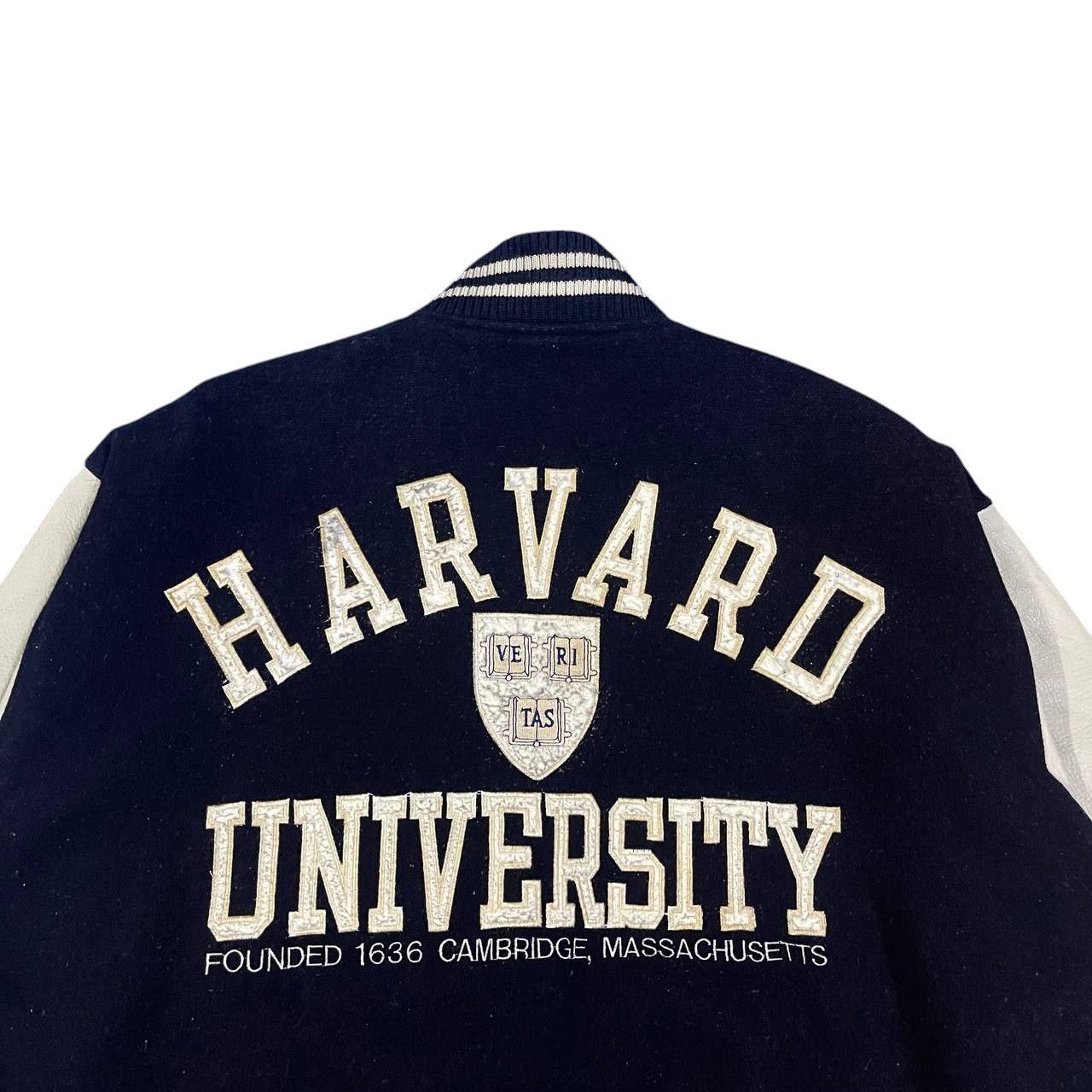 Other Vintage Harvard University Wool Leather Varsity Jacket Size US L / EU 52-54 / 3 - 2 Thumbnail