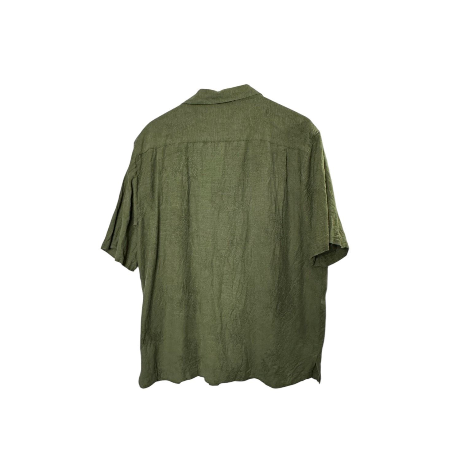 Havana Jacks Cafe Havana Jack's Cafe Green 100% Silk Button-Up Shirt XL Size US XL / EU 56 / 4 - 6 Thumbnail