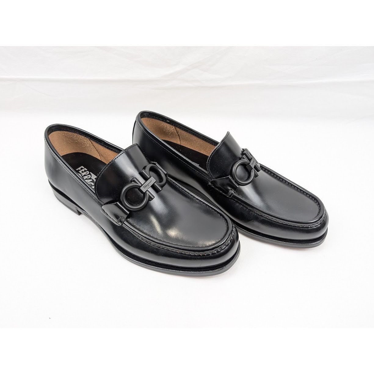 Salvatore Ferragamo o1rshd1 Rolo 10 Loafers Shoes in Nero Size US 7 / EU 40 - 12 Thumbnail
