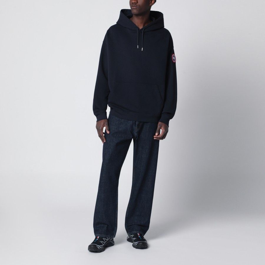 Canada Goose o1d2blof0226 Hooded Sweatshirt in Midnight Blue Size US M / EU 48-50 / 2 - 2 Thumbnail