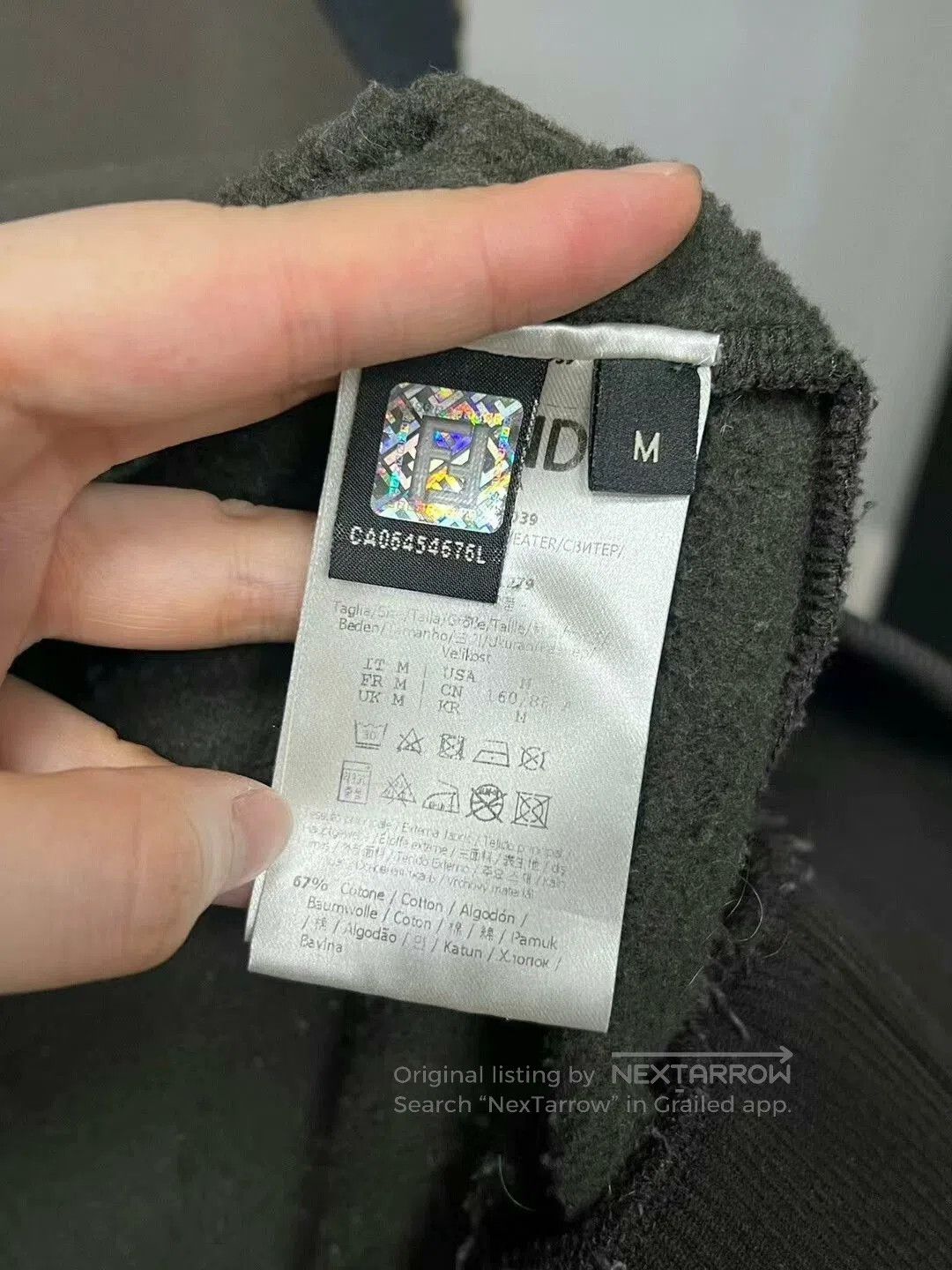 Fendi Fendi Hooded Sweatshirt with Logo Trim. Size US M / EU 48-50 / 2 - 3 Thumbnail