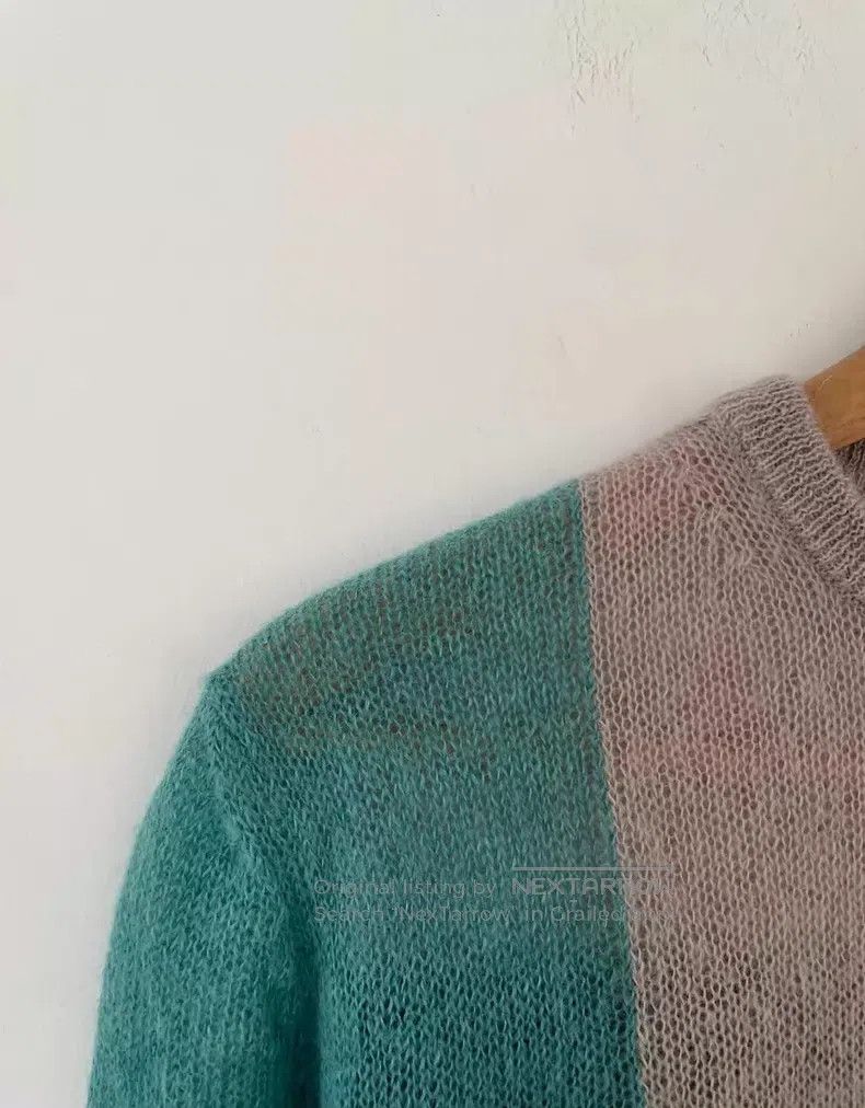 Rick Owens RICK OWENS size F Colorblocked Sweater Size US S / EU 44-46 / 1 - 4 Thumbnail
