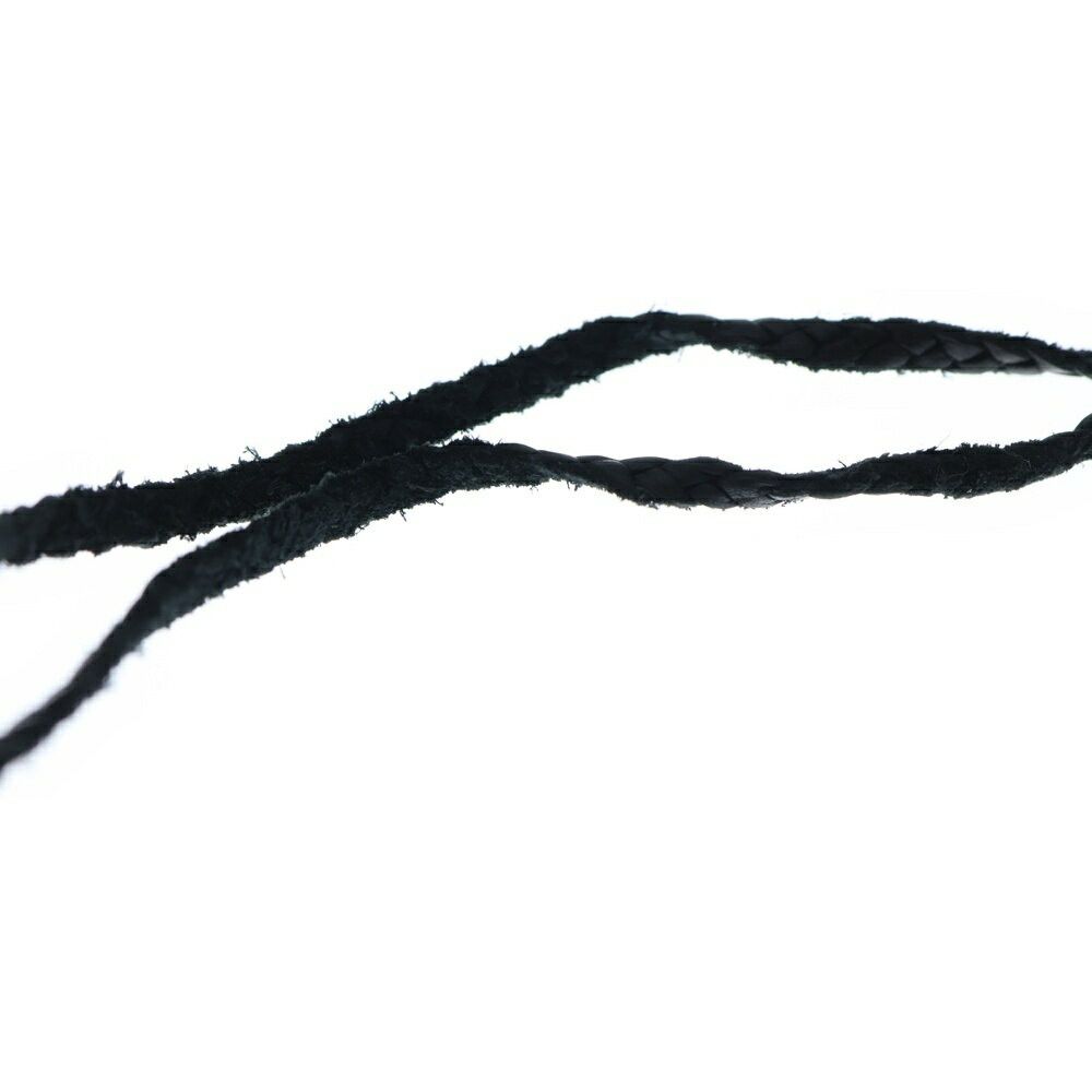 Chrome Hearts Chrome hearts leather silver braid strap necklace Size ONE SIZE - 3 Thumbnail