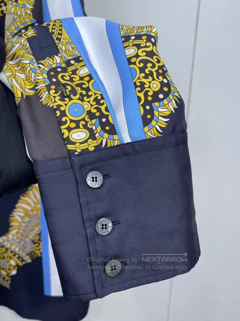 Hermes Hermes Printed Silk Shirt Size M / US 6-8 / IT 42-44 - 5 Thumbnail