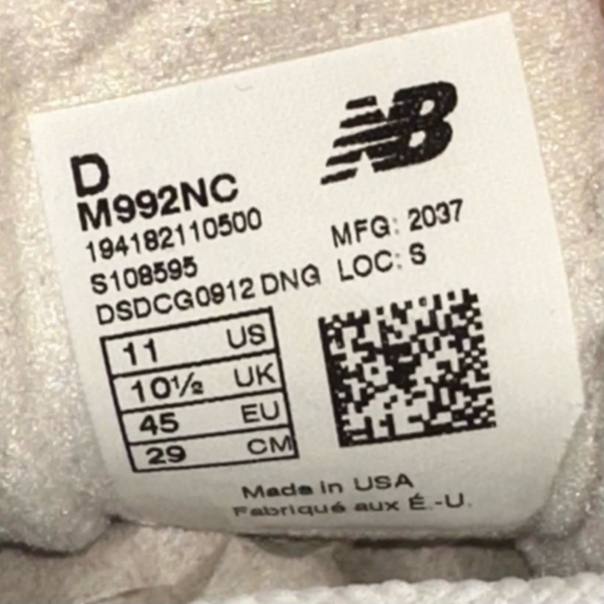 New Balance Size 11 - New Balance 992 Made in USA Nimbus Cloud White Size US 11 / EU 44 - 6 Thumbnail