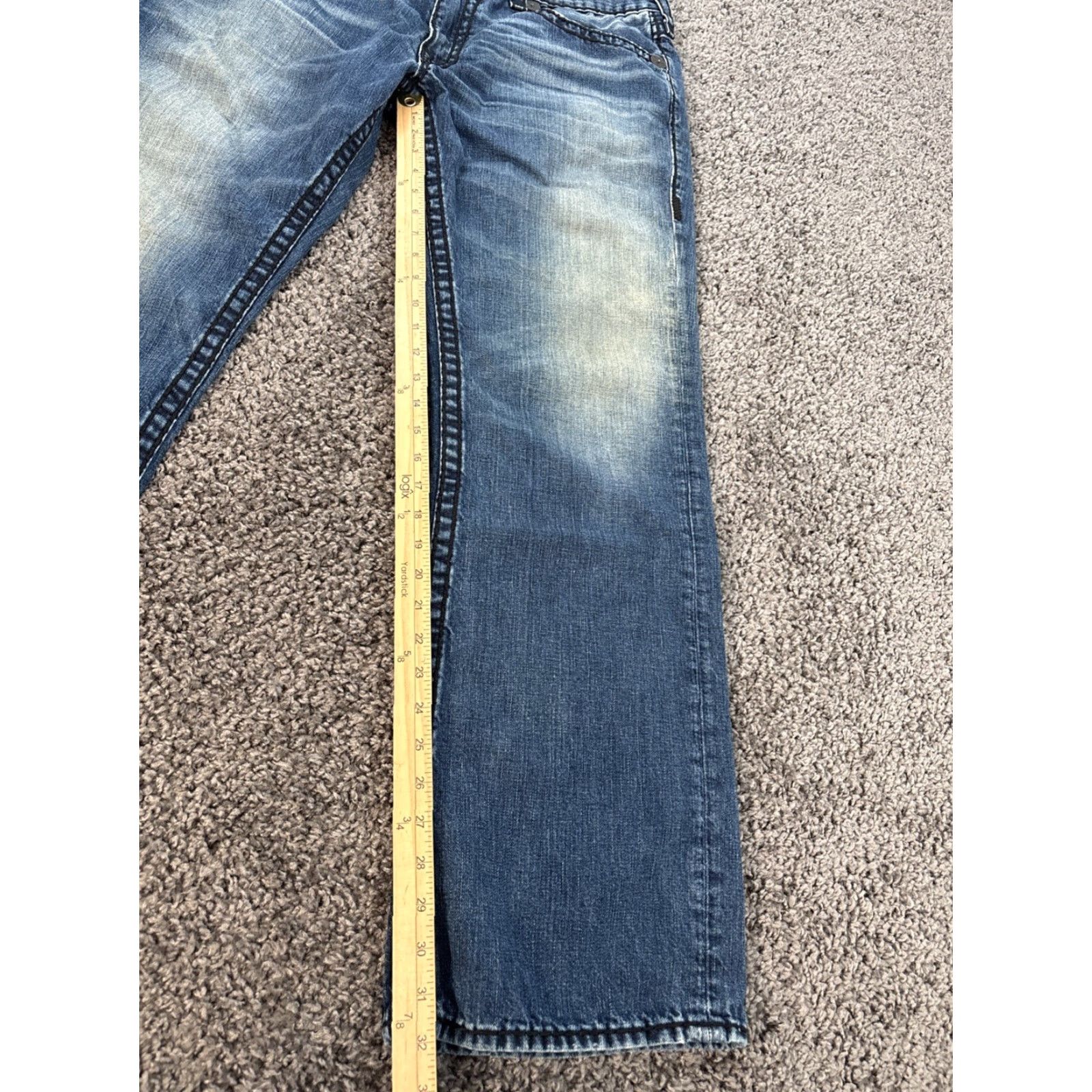 True Religion **VTG True Religion Ricky Relaxed Fit Blue Men's Jeans 40x32 USA** User: VTG True Religion Ricky Relaxed Fit Blue Men's Jeans 40x32 USA Size US 40 / EU 56 - 4 Thumbnail