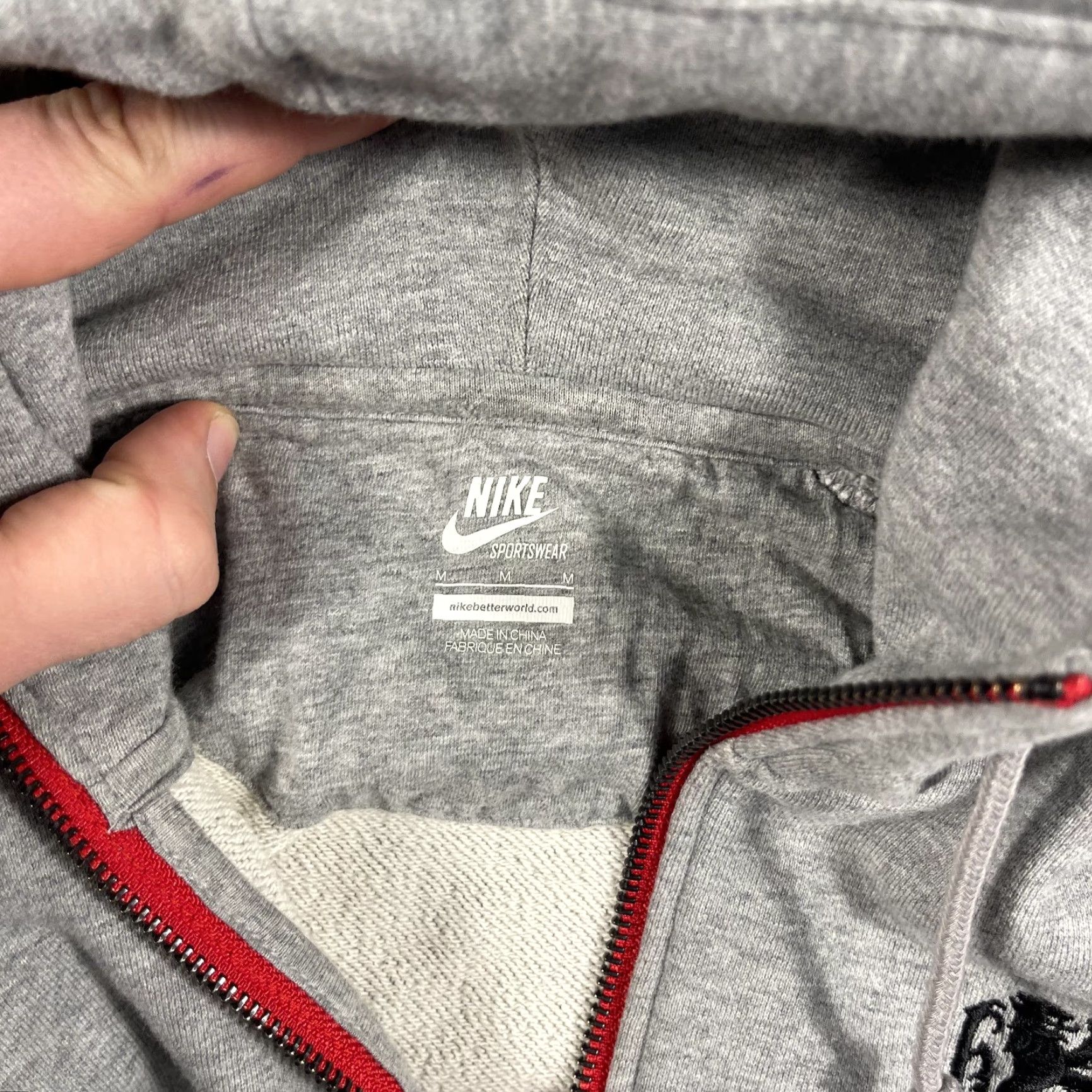 Nike Nike Lebron James Hoodie Mens Medium Gray Full Zip 2011 Basketball Sweatshirt Size US M / EU 48-50 / 2 - 4 Thumbnail