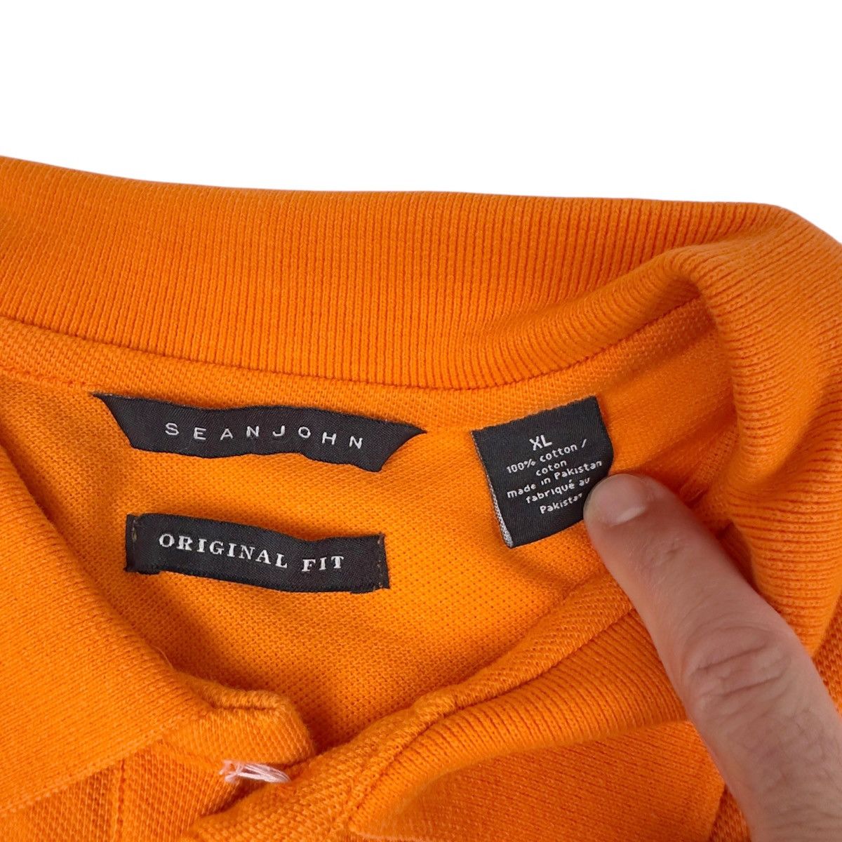 Sean John Sean John Golf Polo Shirt Orange Short Sleeve OG Fit Hip Hop Size US XL / EU 56 / 4 - 4 Thumbnail