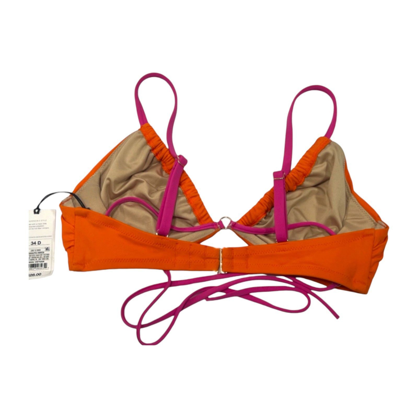 Other Shade & Shore - Women's Strappy Ring Detail Bikini Top - Ora Size ONE SIZE - 5 Thumbnail