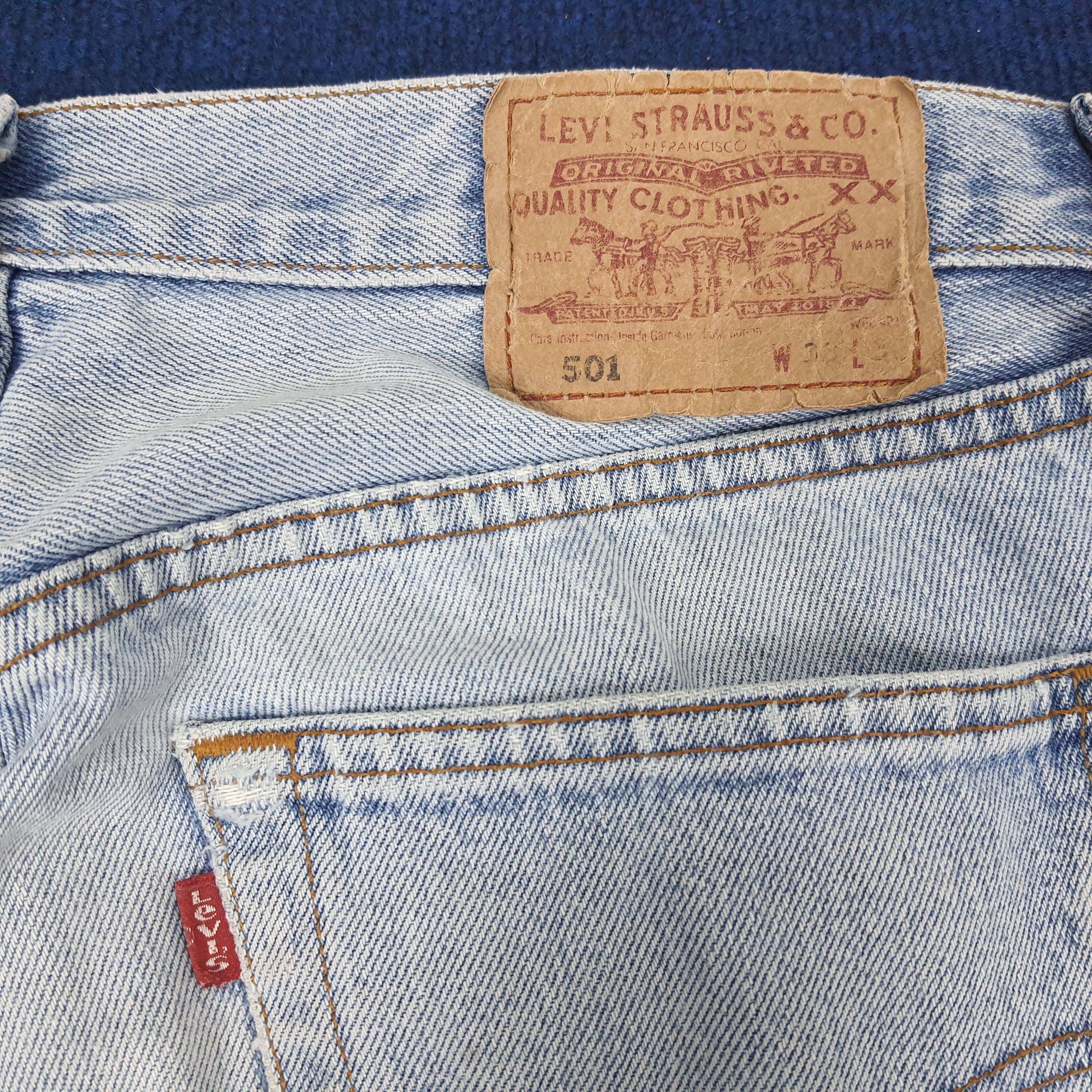 Levi's × Levi's Vintage Clothing × Vintage Vintage Levi's 501 Distressed Style Denim Jeans Size US 30 / EU 46 - 5 Thumbnail