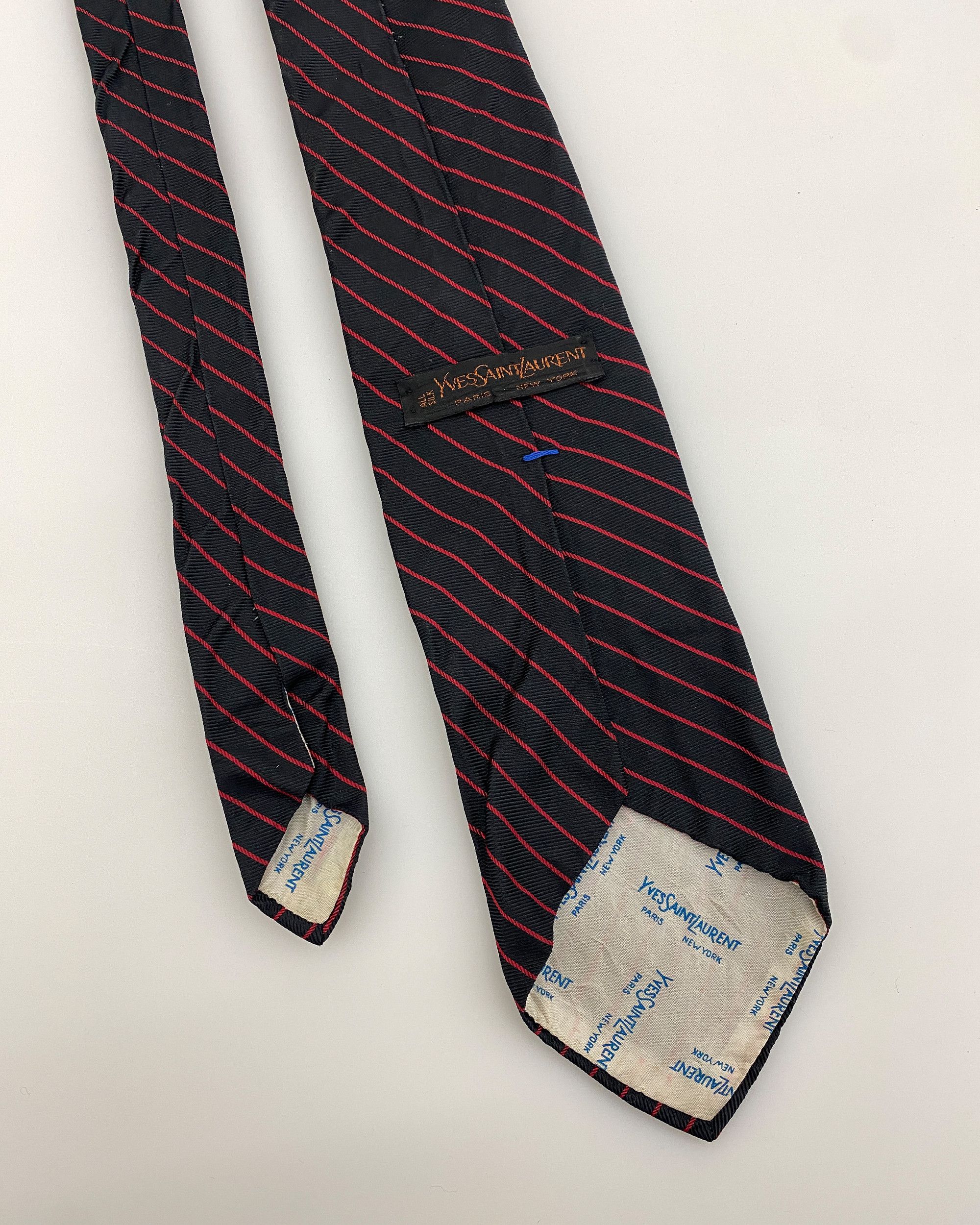 Yves Saint Laurent 1990s Striped Tie Size ONE SIZE - 4 Thumbnail