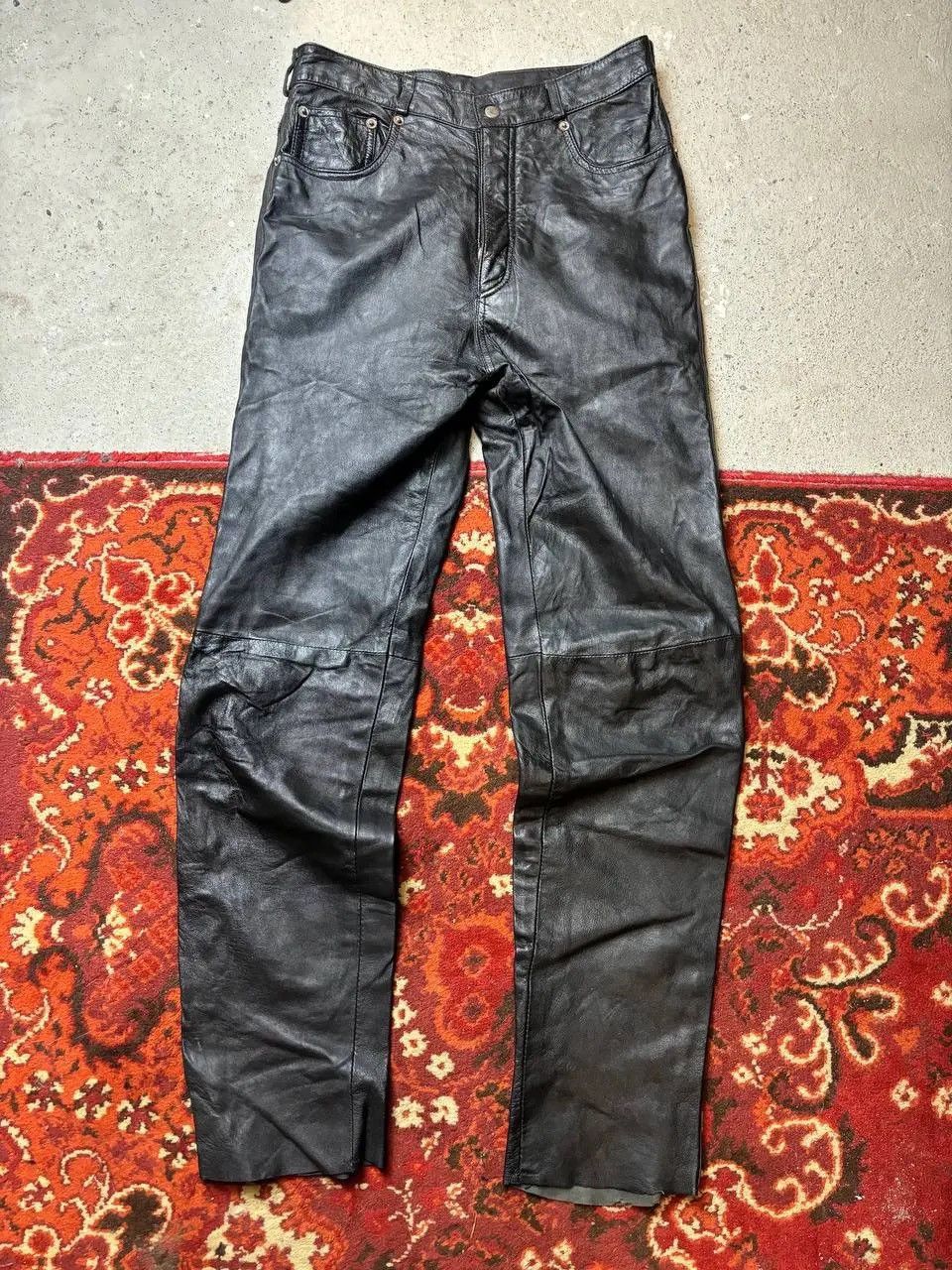 Vintage Avantgarde Leather Bikers Spirit Motors Opium Vintage Y2K Size US 34 / EU 50 - 1 Thumbnail