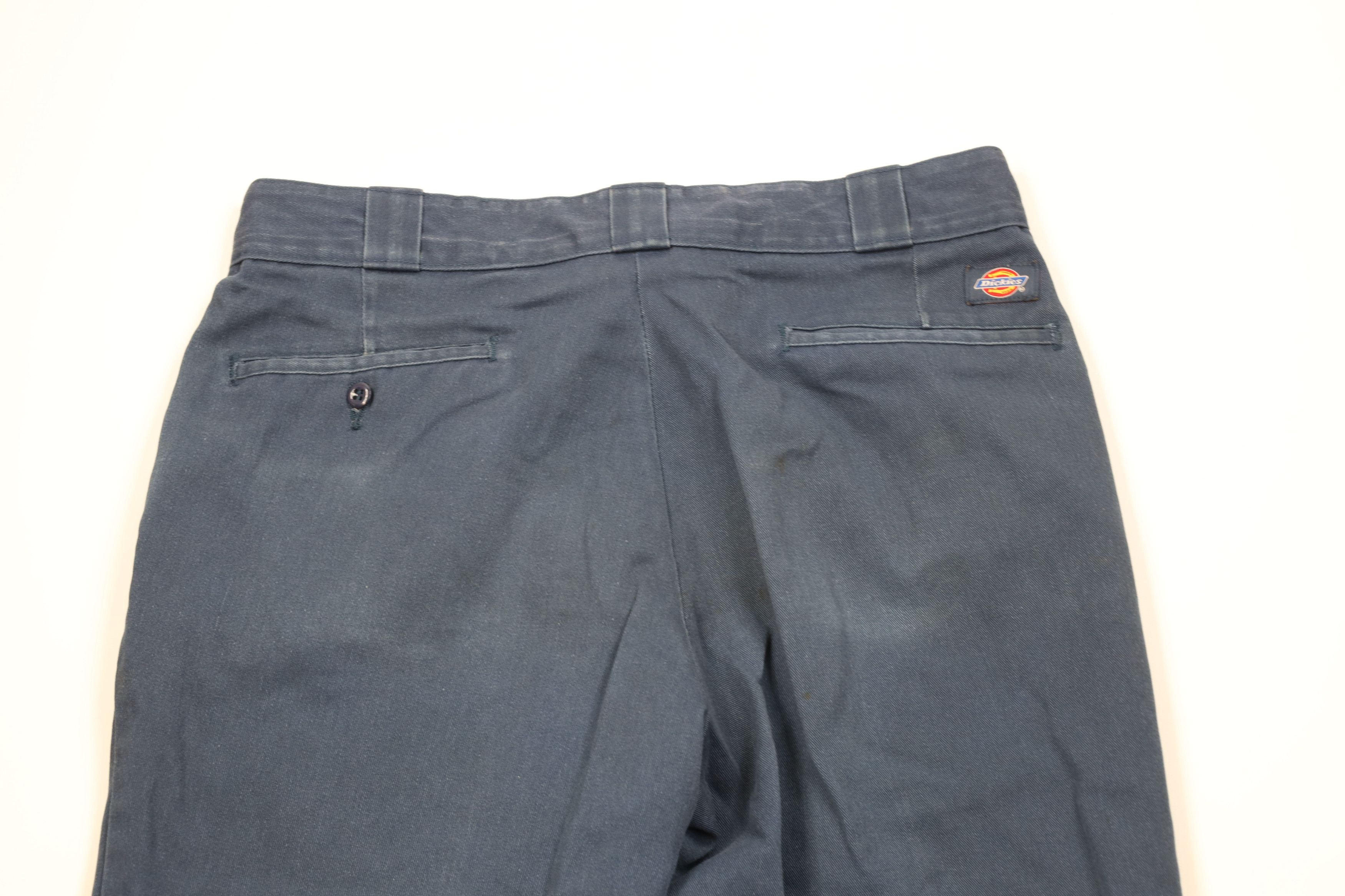 Dickies Vintage 90s Y2K Dickies Wide Leg Workwear Pants Navy Blue Size US 34 / EU 50 - 12 Thumbnail
