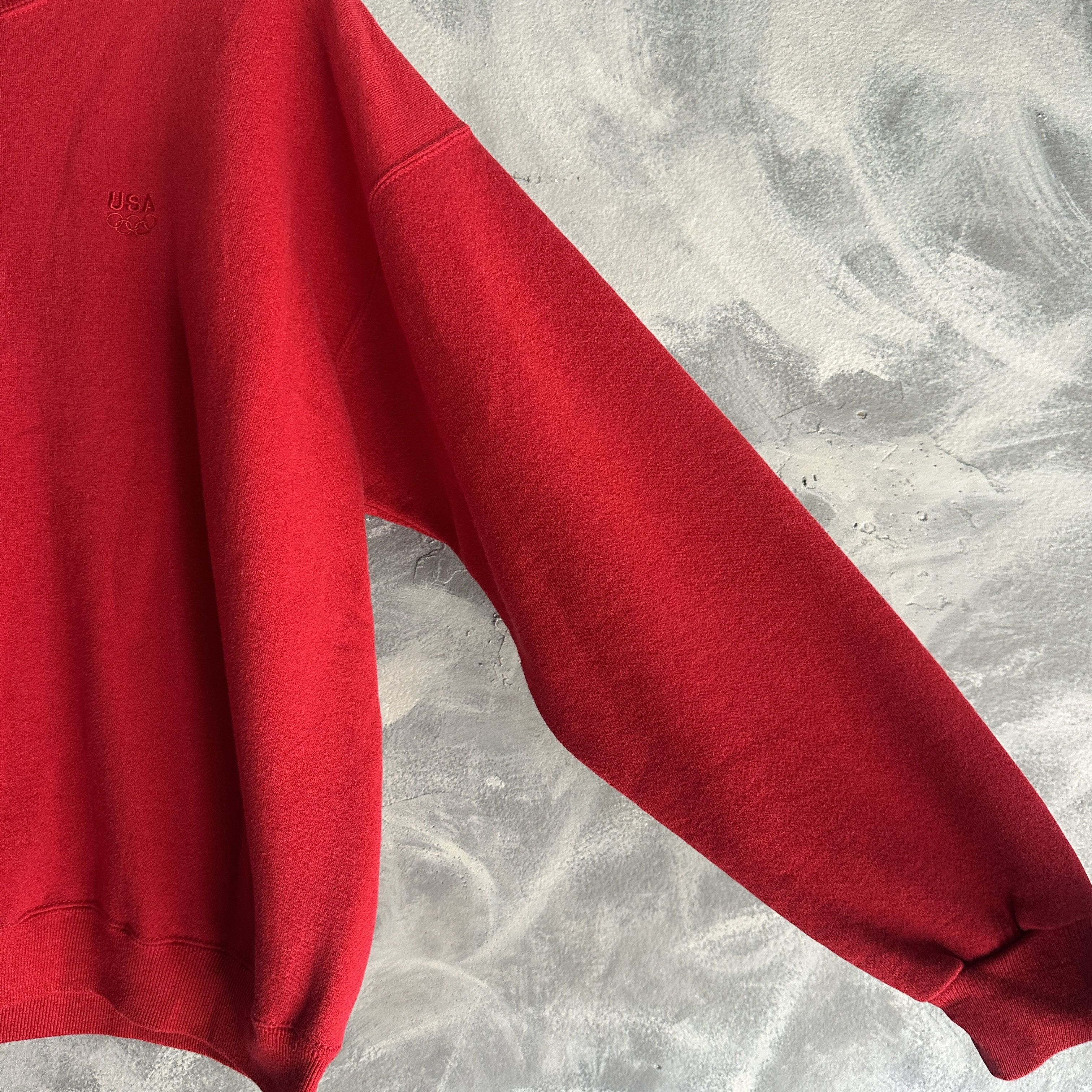 JCPenney Vtg Team USA 1996 Atlanta Olympics Pullover Sweatshirt Boxy Size US L / EU 52-54 / 3 - 3 Thumbnail