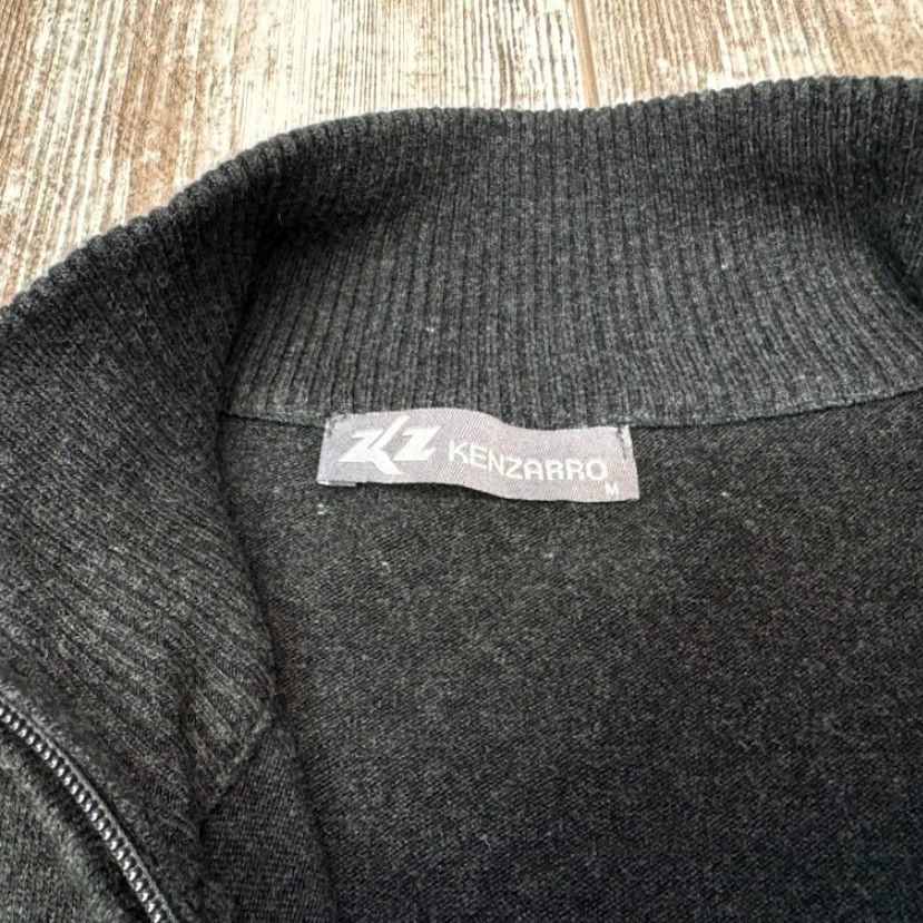 Athleta Kenzarro Sweater Womens Medium Gray Full Zip Long Sleeve Wool Cashmere Blend Size M / US 6-8 / IT 42-44 - 6 Thumbnail