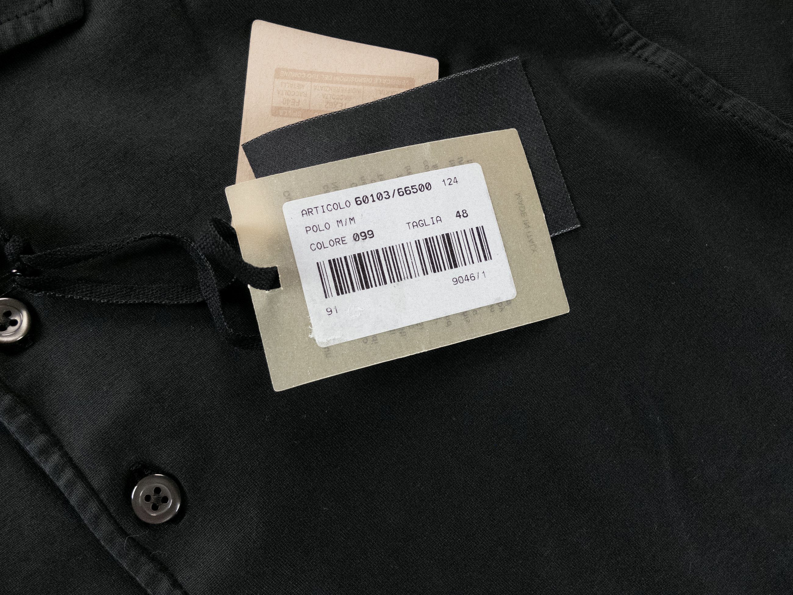 Gran Sasso GRAN SASSO black cotton polo shirt Size Medium / 48 IT Size US M / EU 48-50 / 2 - 4 Thumbnail