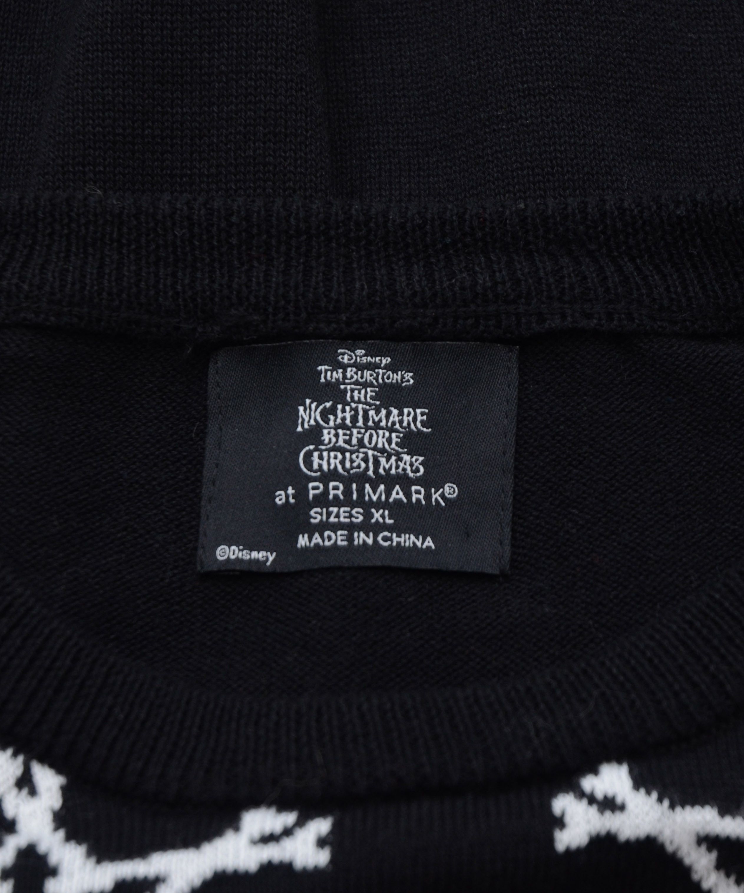 Disney DISNEY Nightmare Before Christmas Black Knit Jumper Sweater Size US M / EU 48-50 / 2 - 7 Thumbnail