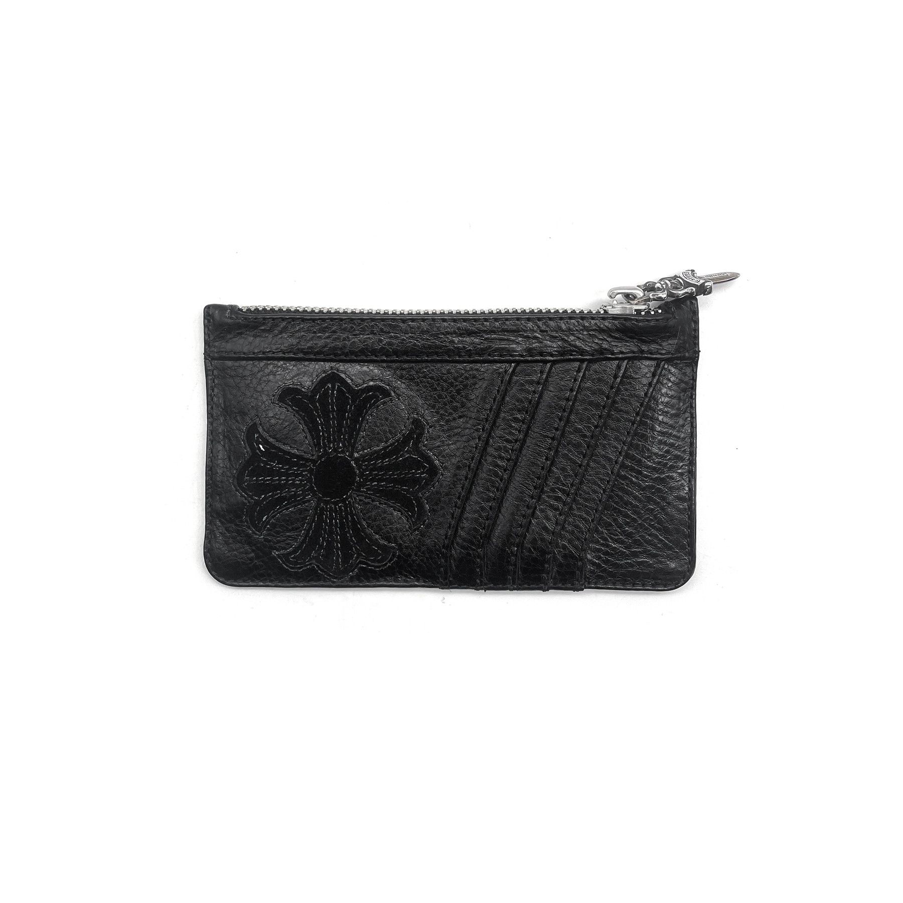 Chrome Hearts Chrome Hearts Suede Cross Patch Silver Dagger Card Holder Size ONE SIZE - 1 Thumbnail