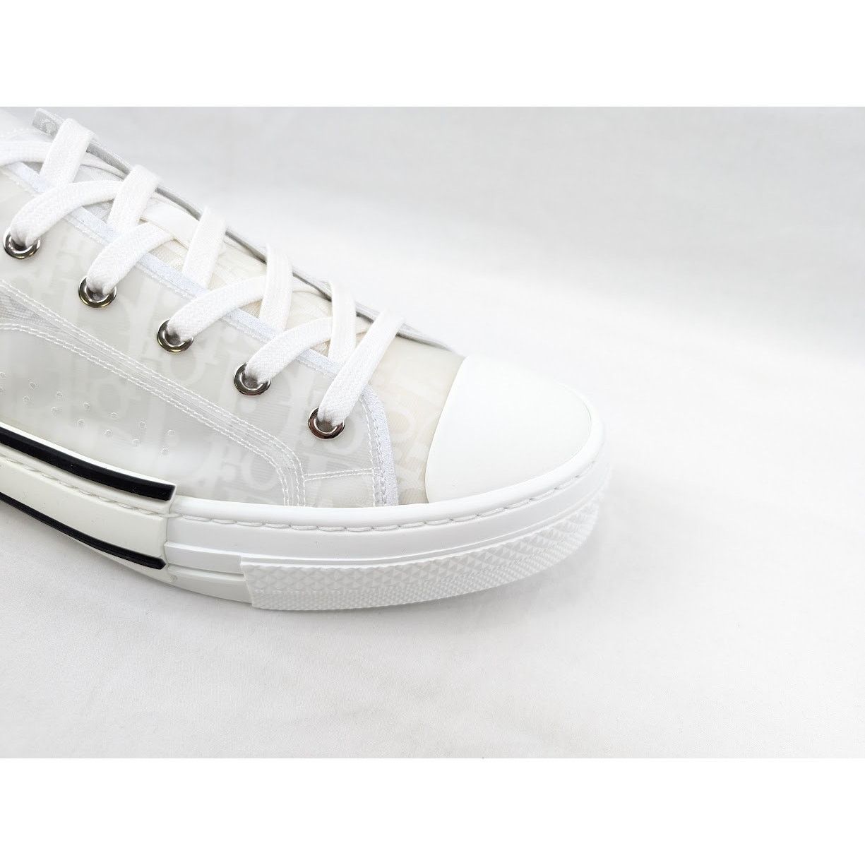 Dior o1rshd1 B23 Low-Top Sneakers Oblique Transparency in White Size US 12.5 / EU 45-46 - 3 Thumbnail