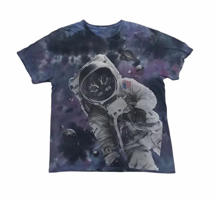 Vintage Vintage Y2K Tie Dye Cat Astronout Mitten Off Cat Moon Talk Size US M / EU 48-50 / 2 - 4 Thumbnail