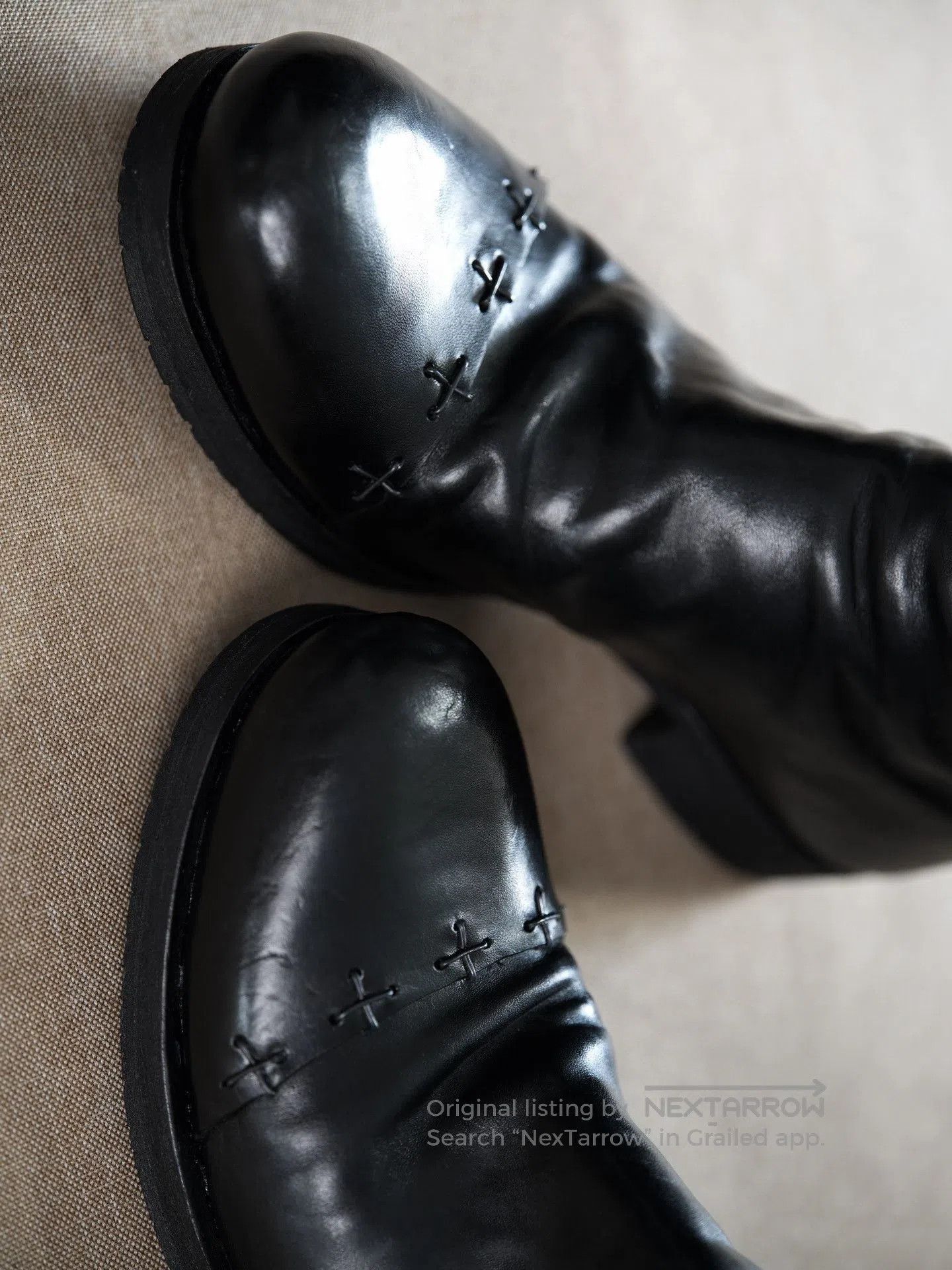 Ma+ M.A+ Maurizio Amadei Cross Zipper Horse Leather Shoes. Size US 10 / EU 43 - 1 Thumbnail