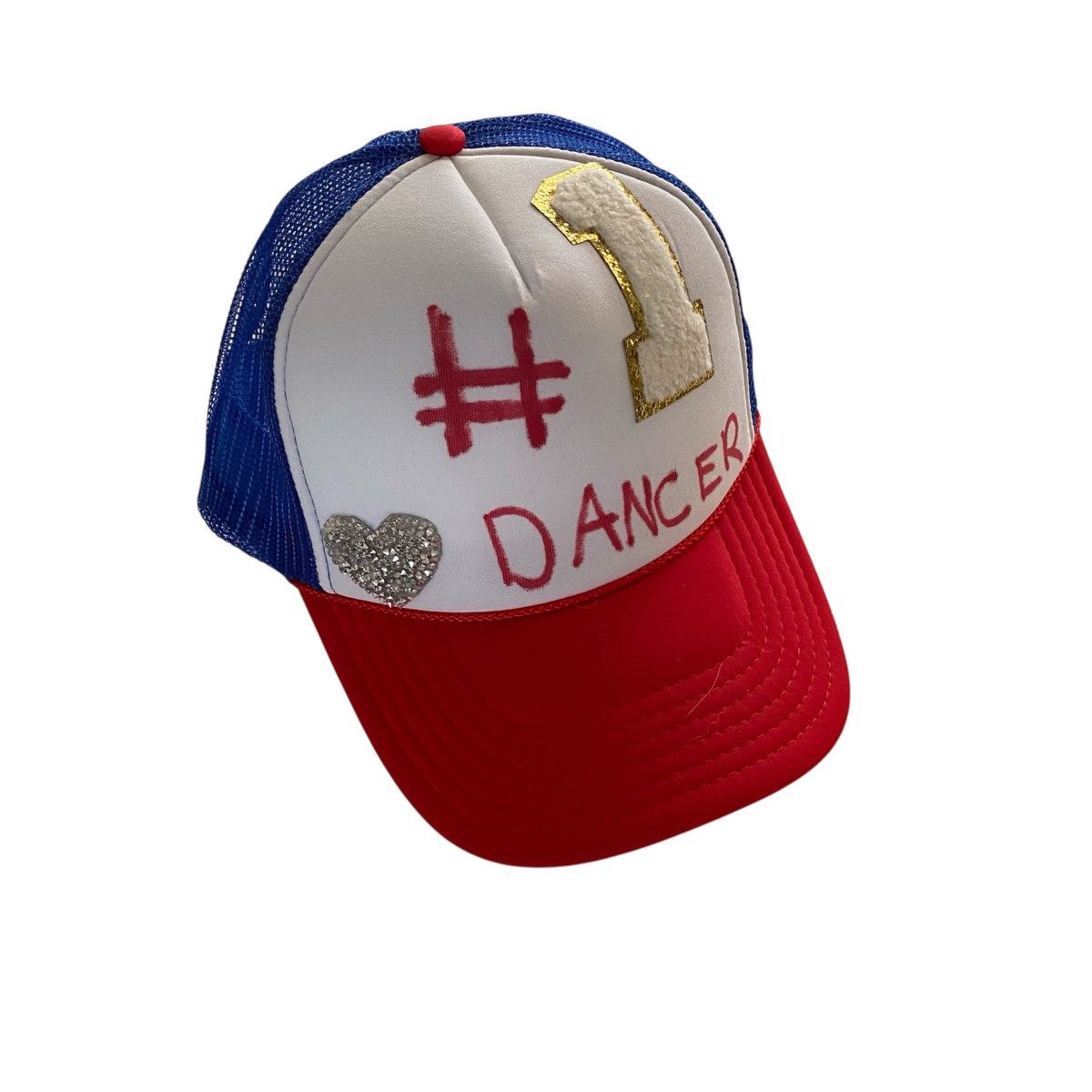 Other Handmade Custom #1 Dancer Hat Red White Blue Size ONE SIZE - 1 Thumbnail