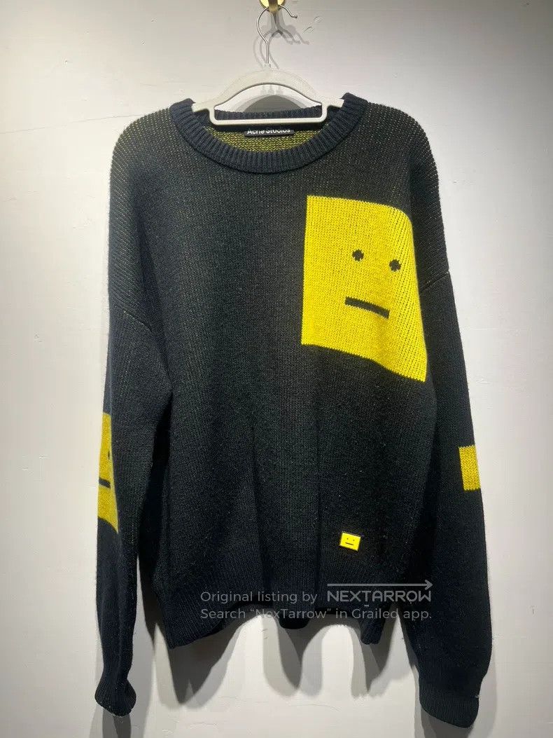 Acne Studios Acne Studios Emoticon Round Neck Knitted Crew-neck Woolen Size US M / EU 48-50 / 2 - 1 Thumbnail