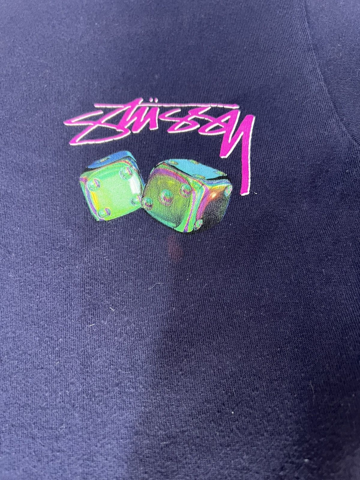 Stussy Vintage streetwear y2k sk8 Stussy Iridescent Dice T-shirt Size US S / EU 44-46 / 1 - 6 Thumbnail