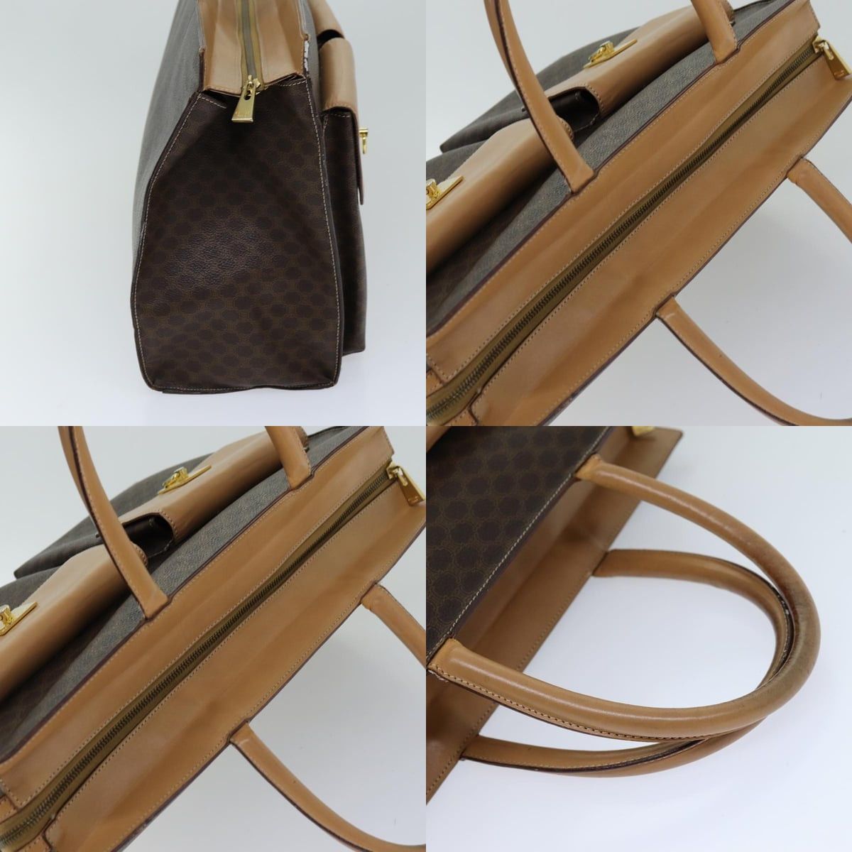 Celine CELINE Macadam Canvas Tote Bag Pvc Brown Size ONE SIZE - 10 Thumbnail