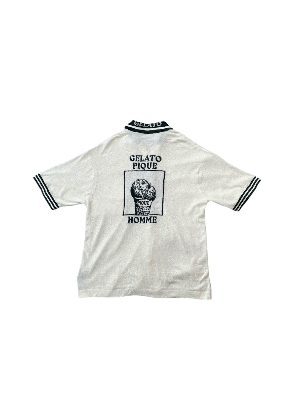 Japanese Brand × Vintage Gelato Pique Smoothie Lite Tennis Logo Lounge Shirt Size US M / EU 48-50 / 2 - 1 Thumbnail